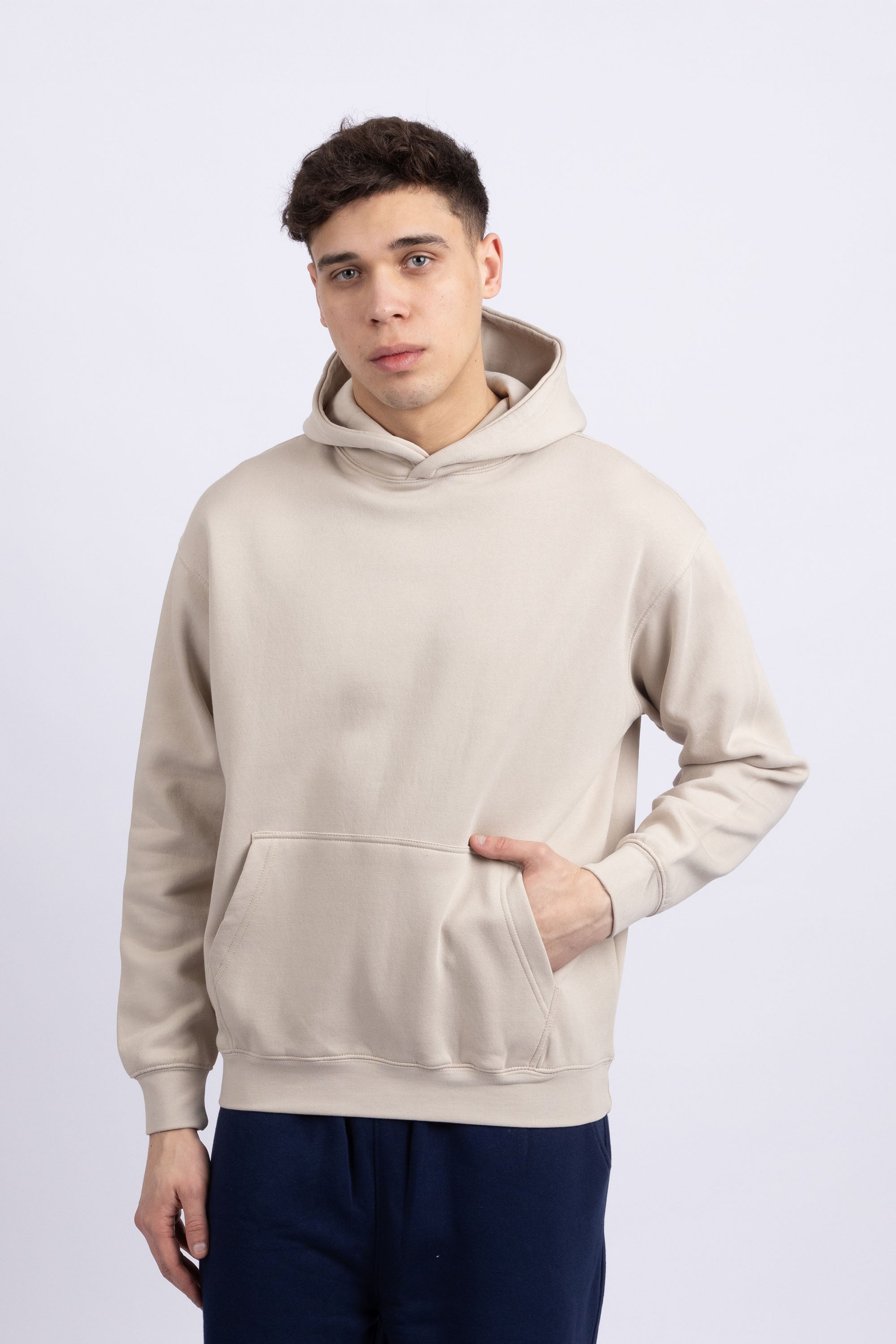 Mens Never Quit Printed Oversized Hoodie