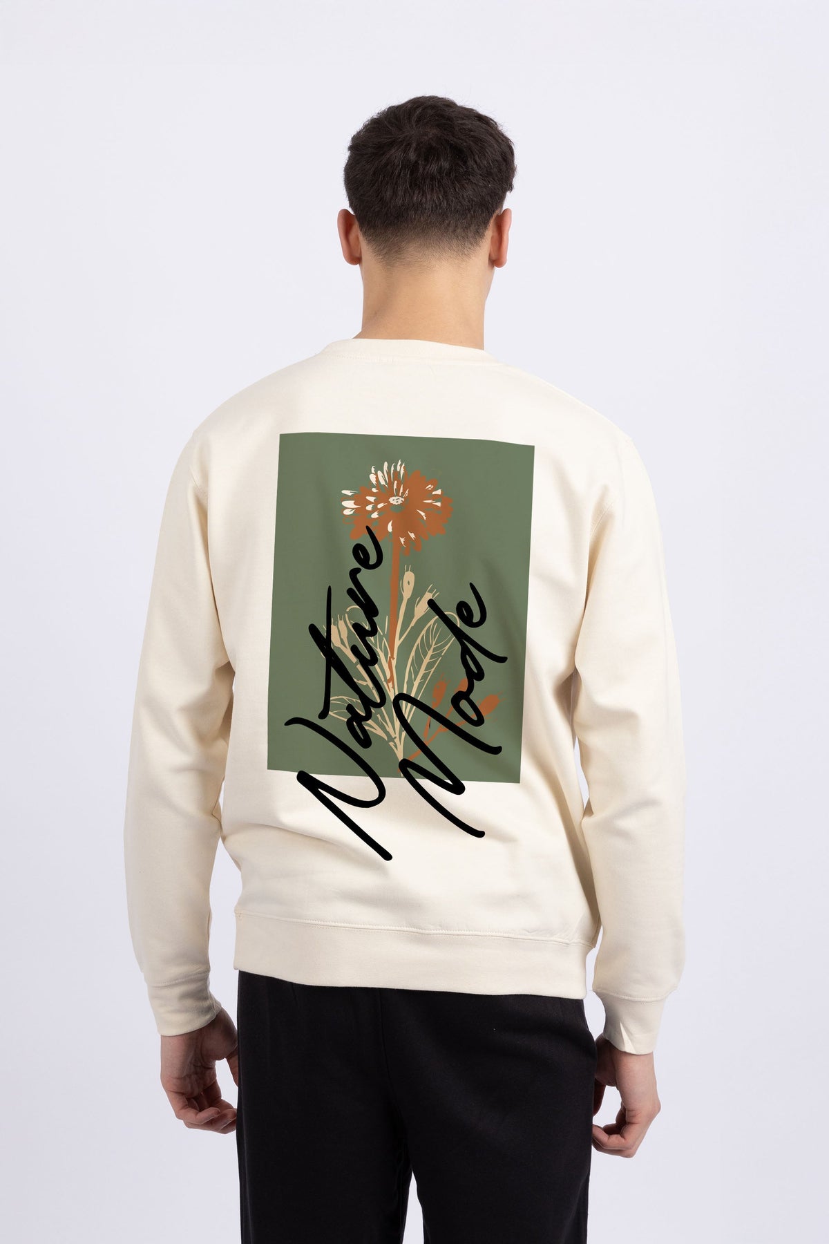 Mens Nature Mode Printed Sweatshirt