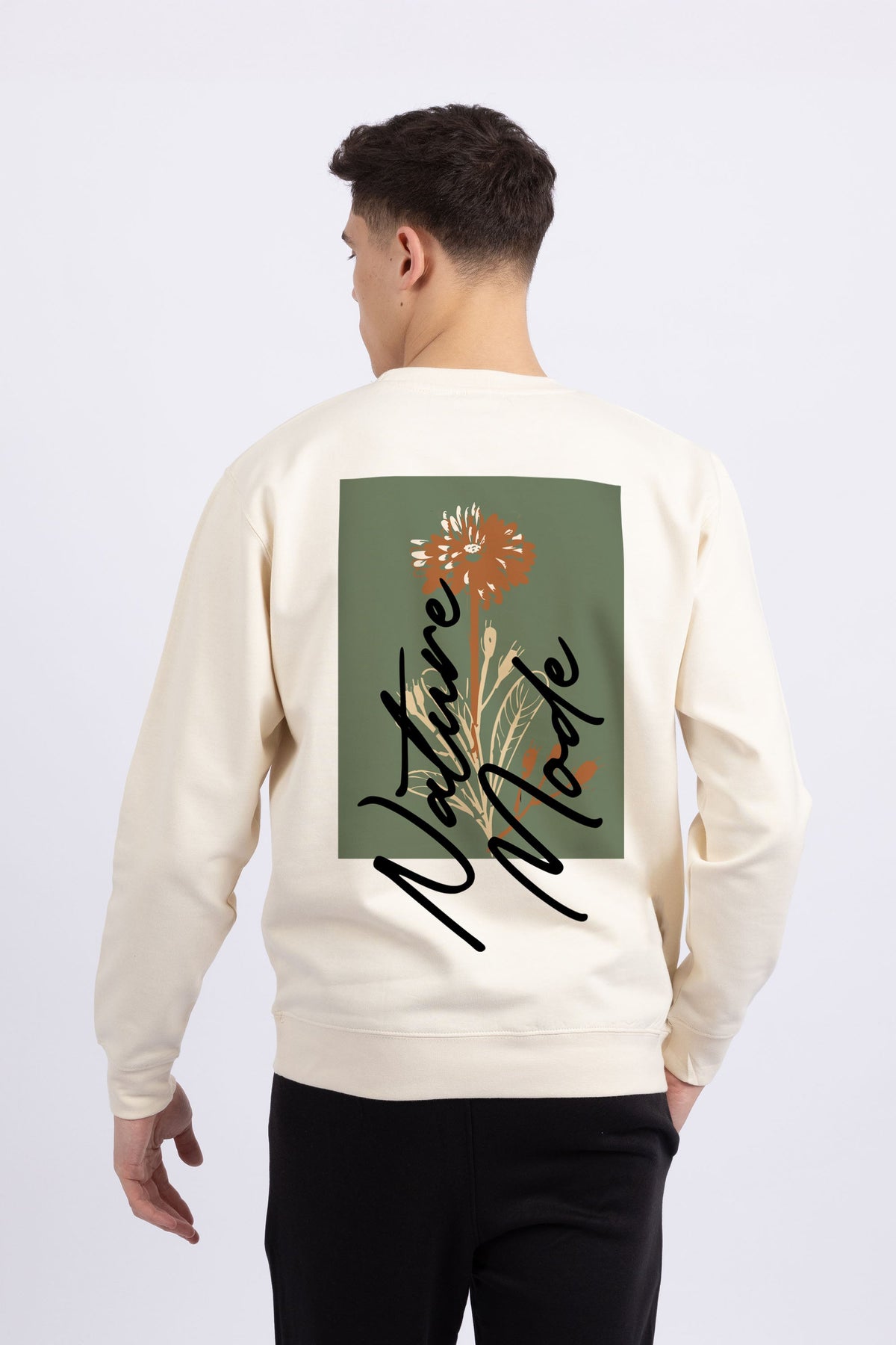 Mens Nature Mode Printed Sweatshirt