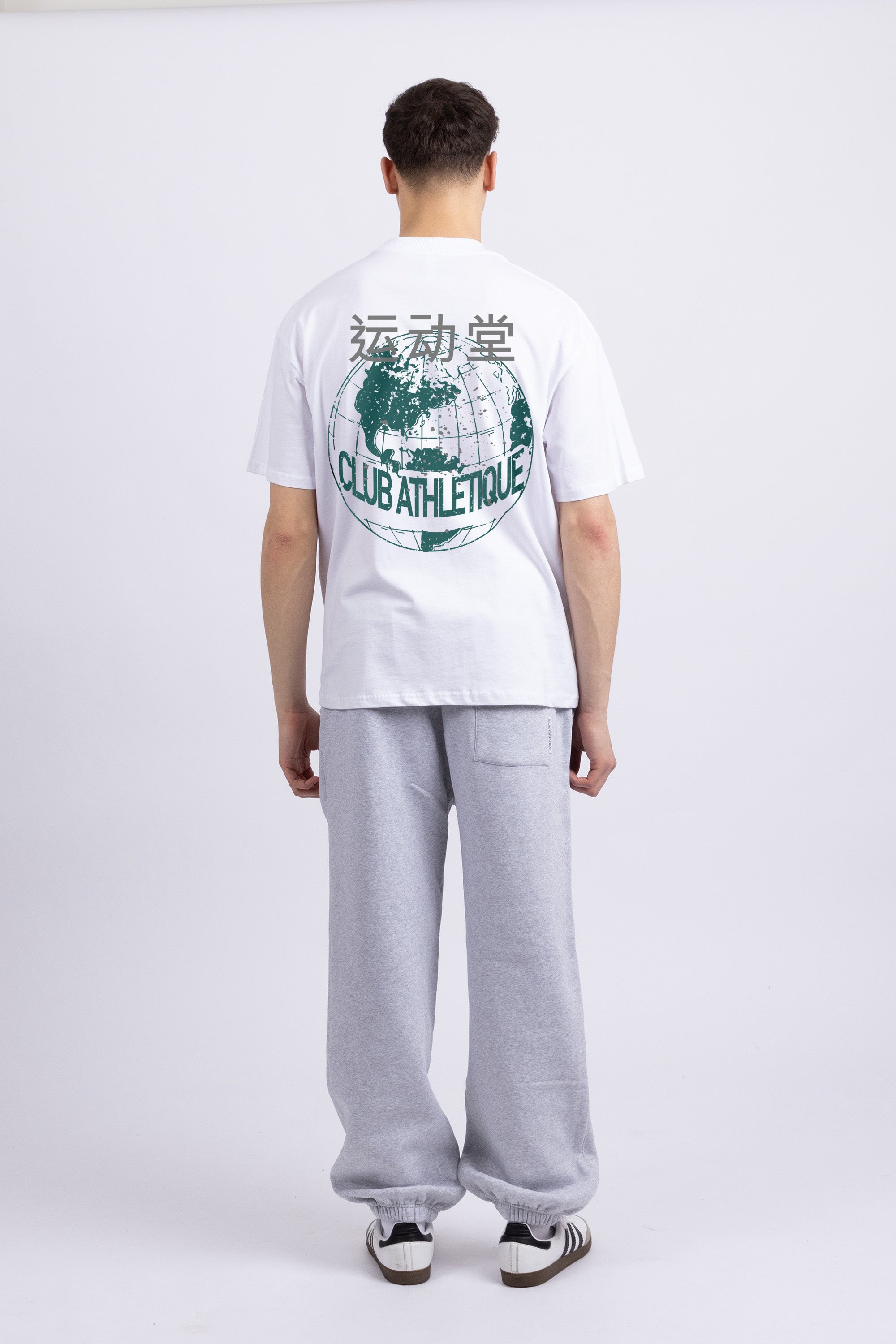 Mens 220GSM Oversized Club Athletique Printed T-shirt