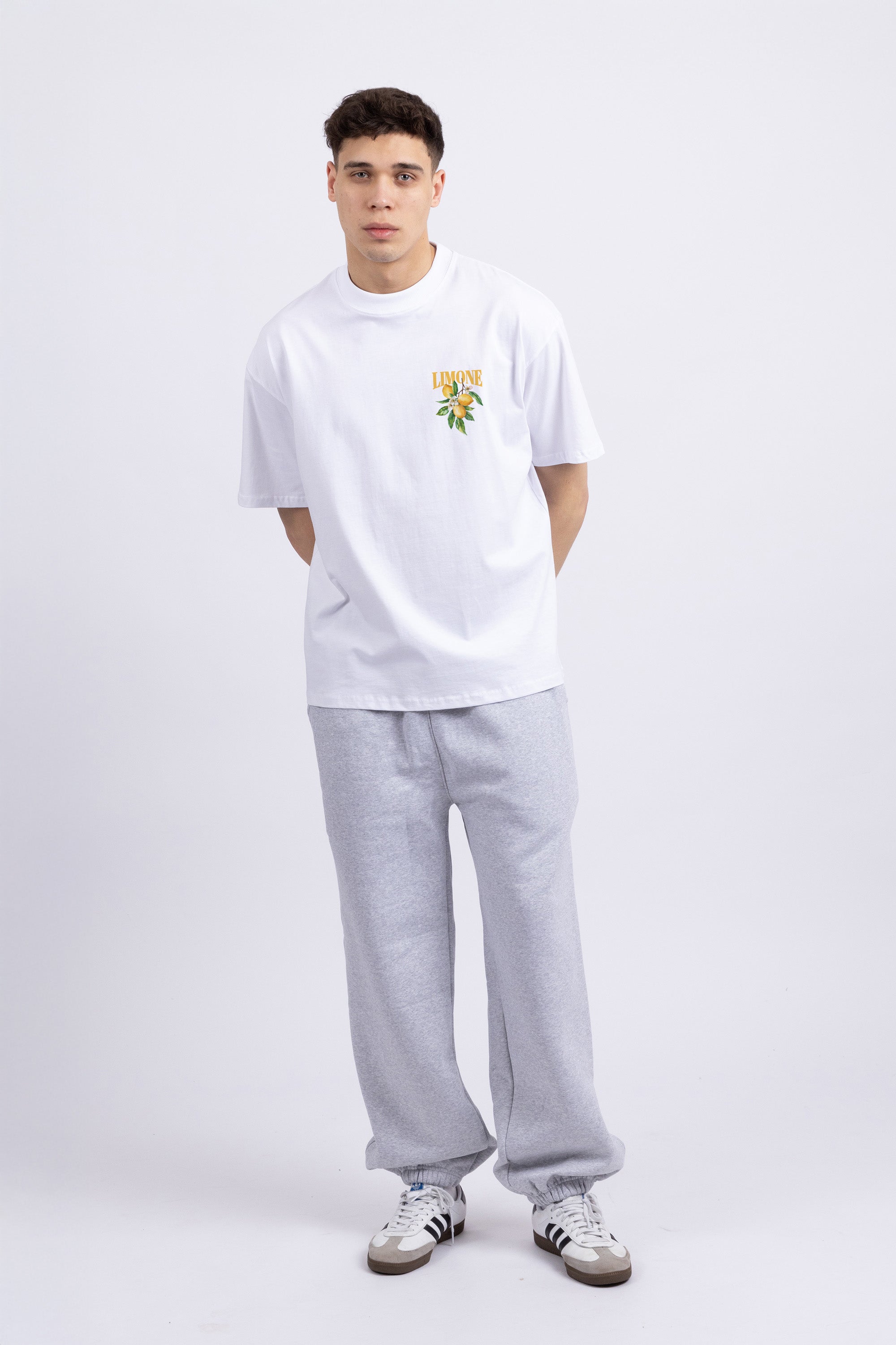 Mens 220 Gsm Oversized Limone Printed T-shirt