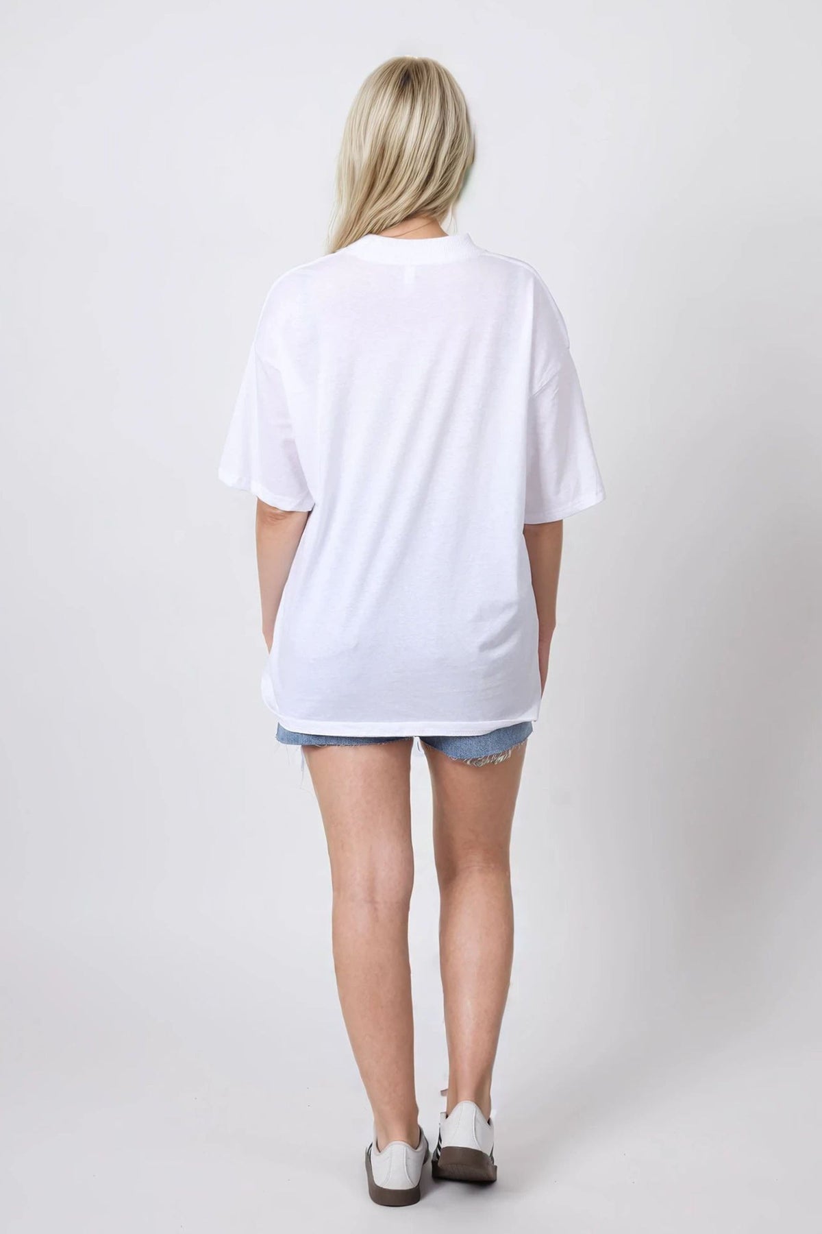 150GSM Oversized T-Shirt in Melon Mood Distressed Print