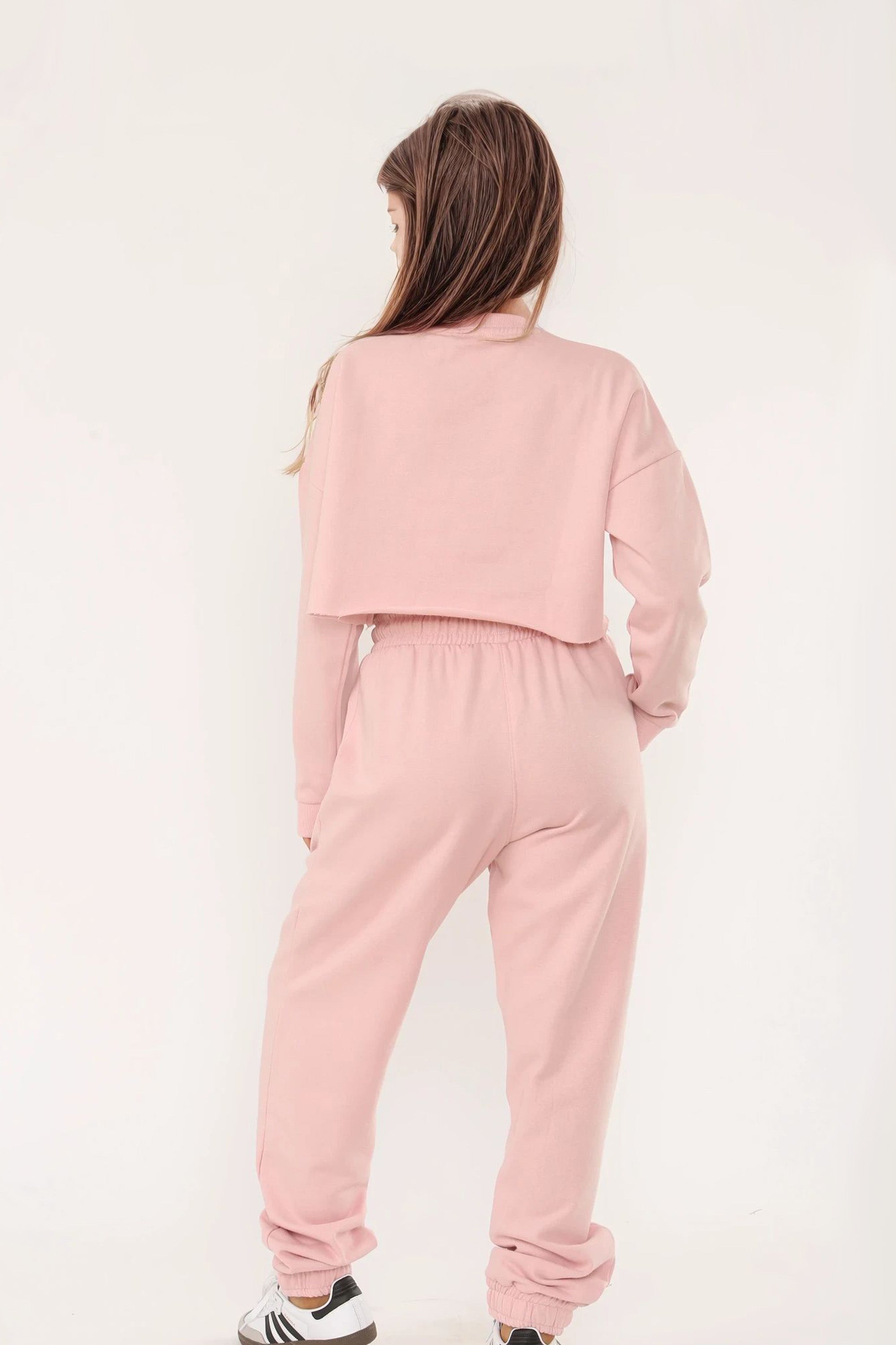 Embroidered “New York” Cropped Sweatshirt & Jogger Co-Ord Set (Pack of 3)