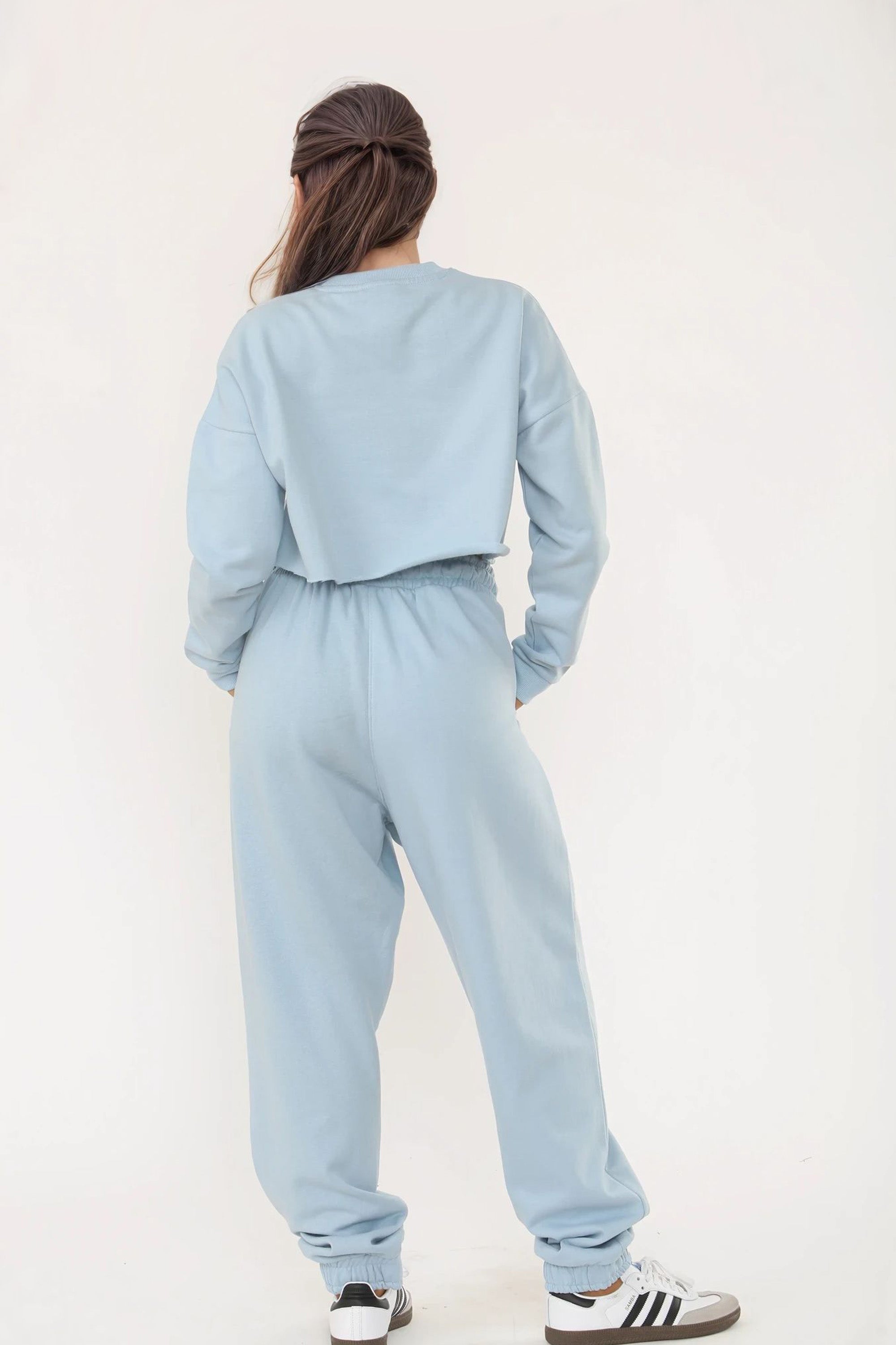 Embroidered “New York” Cropped Sweatshirt & Jogger Co-Ord Set (Pack of 3)
