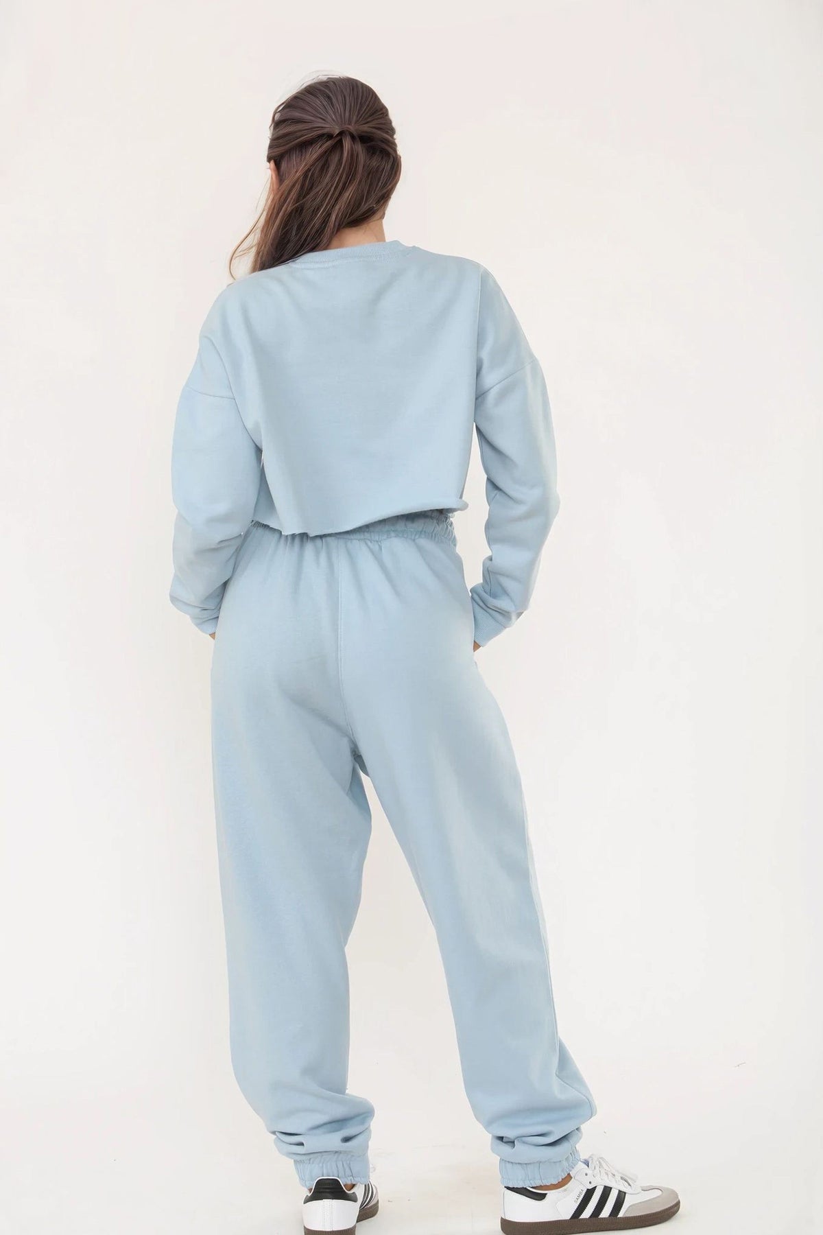 Embroidered “New York” Cropped Sweatshirt & Jogger Co-Ord Set (Pack of 3)