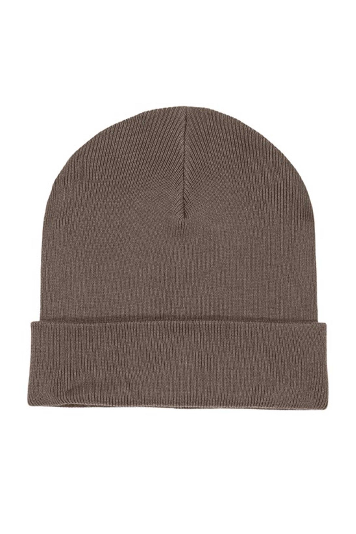 Plain Ribbed Beanie Hat