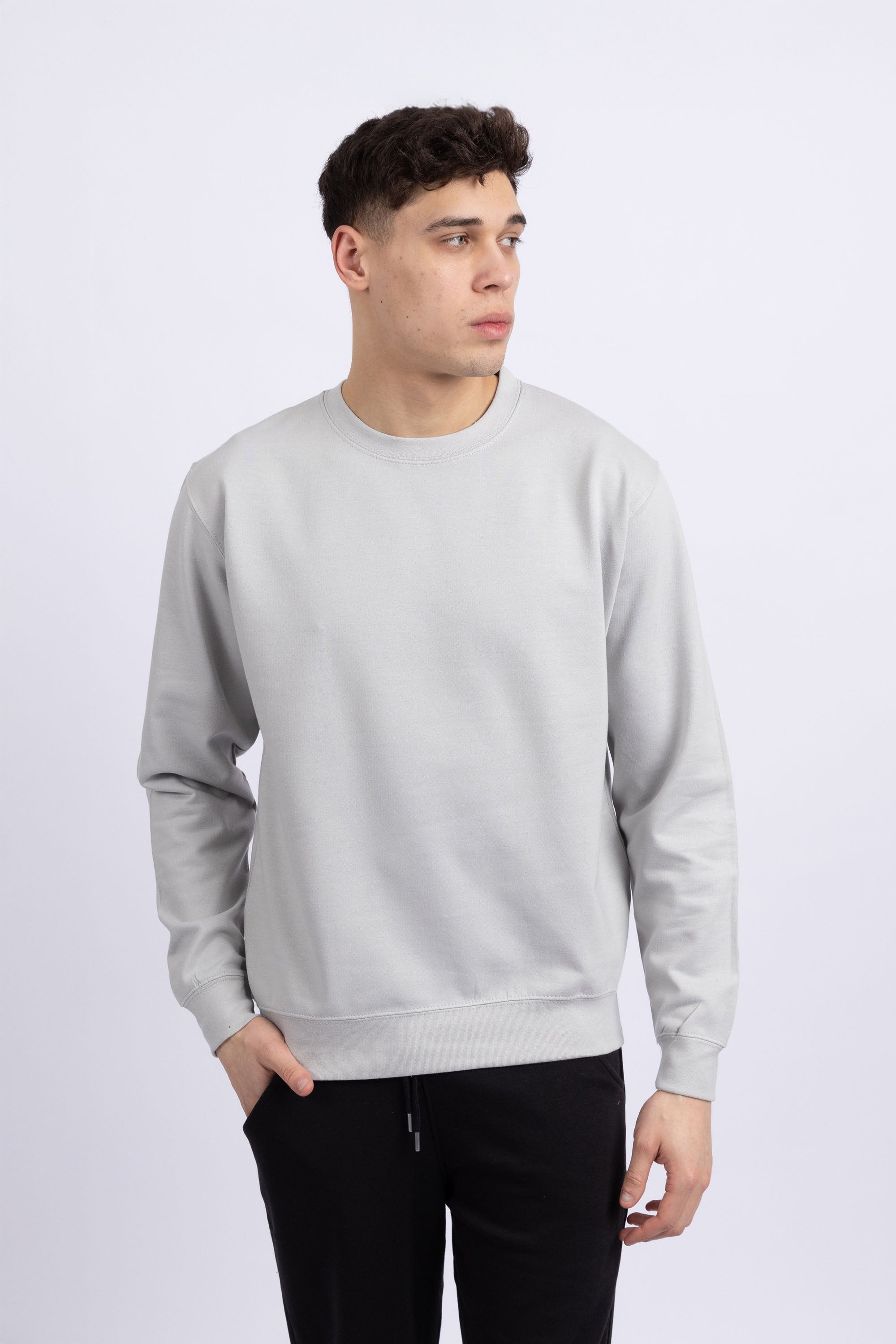 Unisex Crewneck Plain Sweatshirt