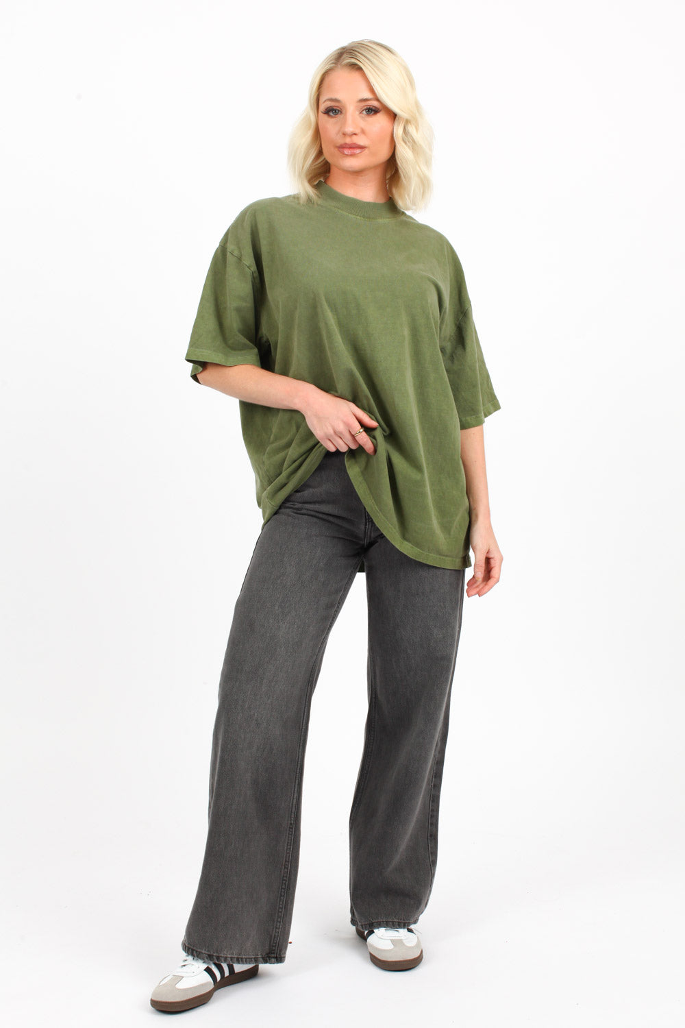 Unisex Oversized Plain Acid Washed 220GSM T-Shirts (Custom Pack)