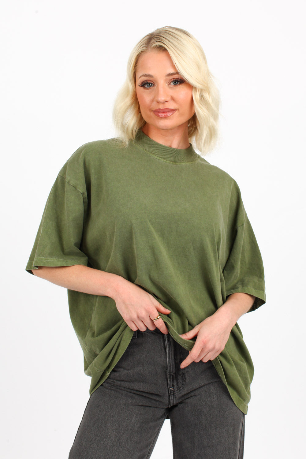 Unisex Oversized Plain Acid Washed 220GSM T-Shirts