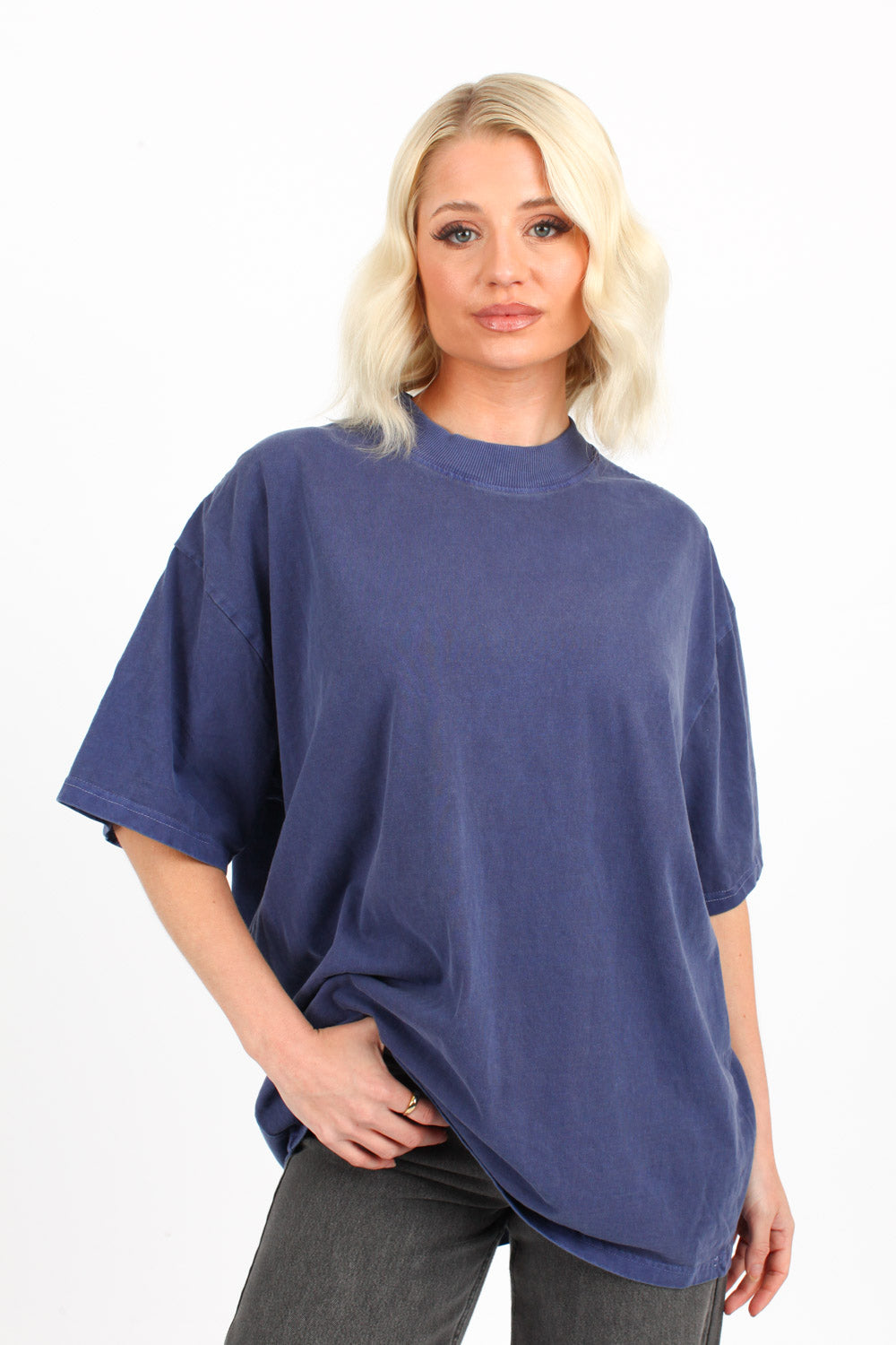 Unisex Oversized Plain Acid Washed 220GSM T-Shirts (Custom Pack)