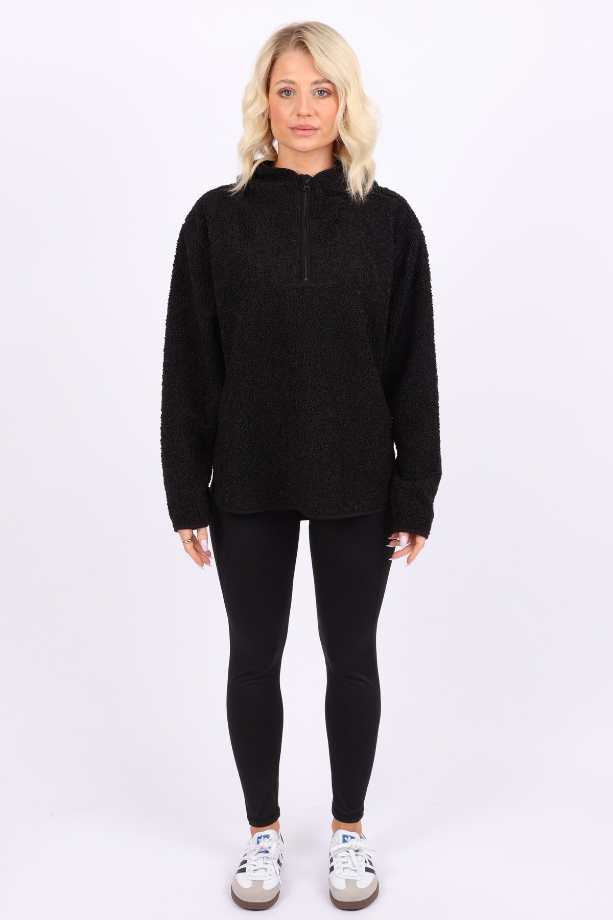 Pre-Order Sherpa 1/4 Zip Hoodie Top