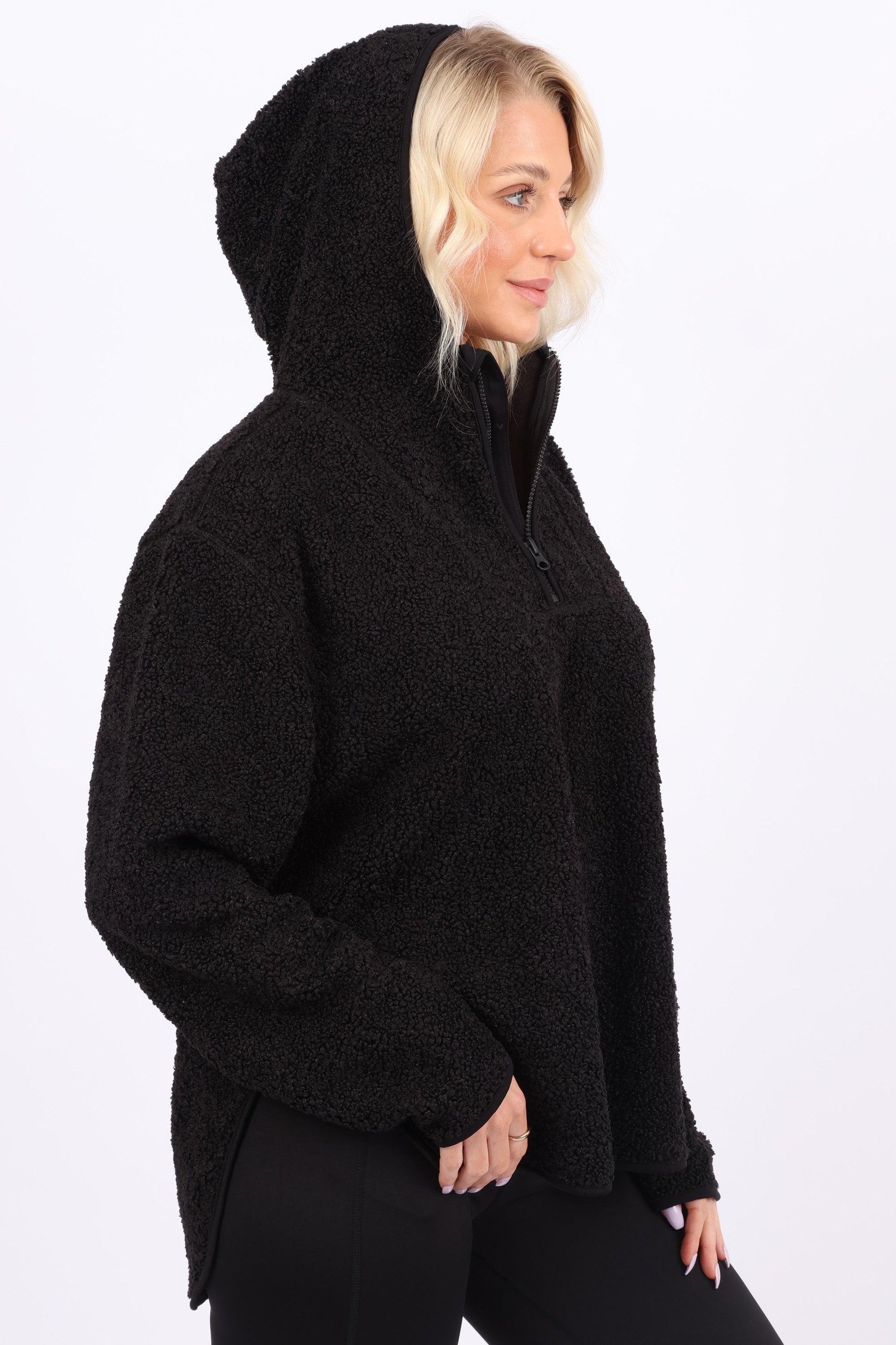 Pre-Order Sherpa 1/4 Zip Hoodie Top