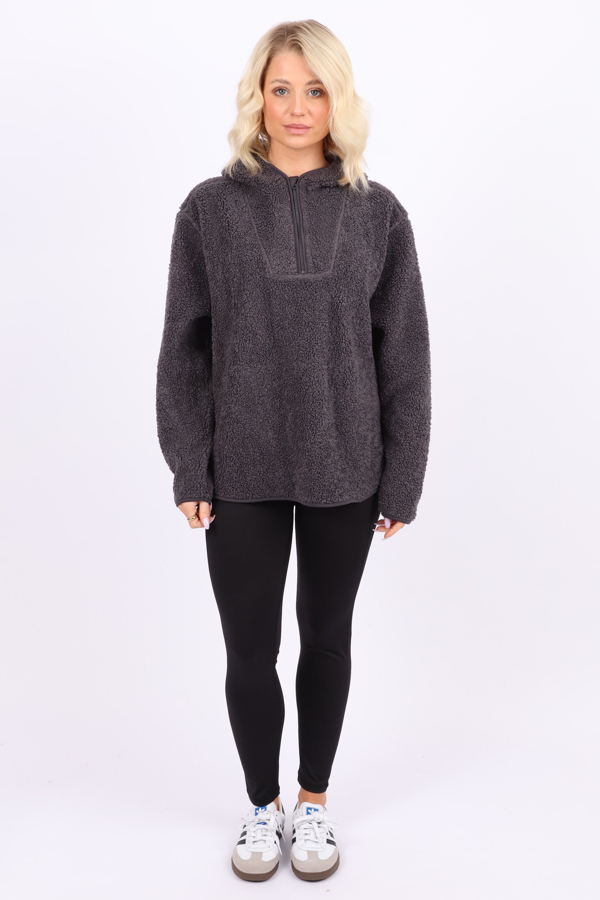 Pre-Order Sherpa 1/4 Zip Hoodie Top