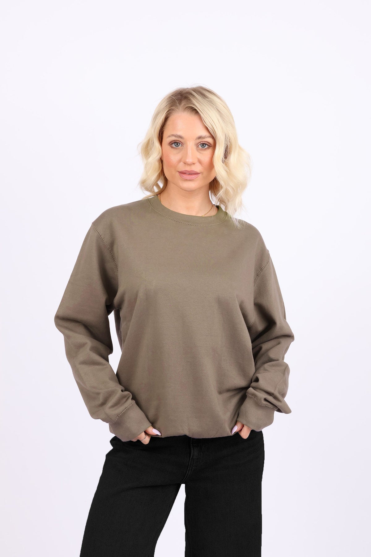 Unisex Crewneck Plain Sweatshirt