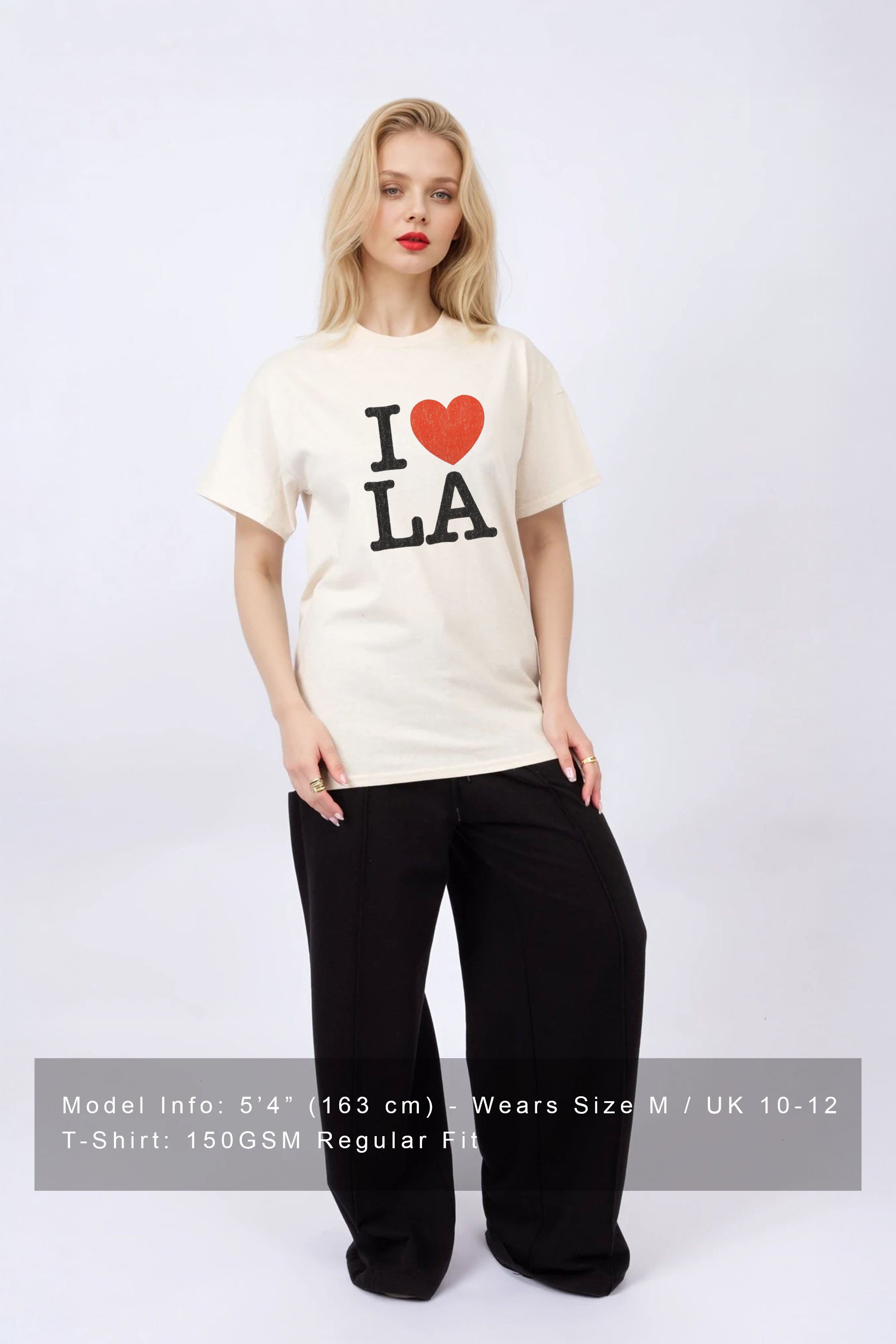 Regular Fit T-shirt in I love LA Print