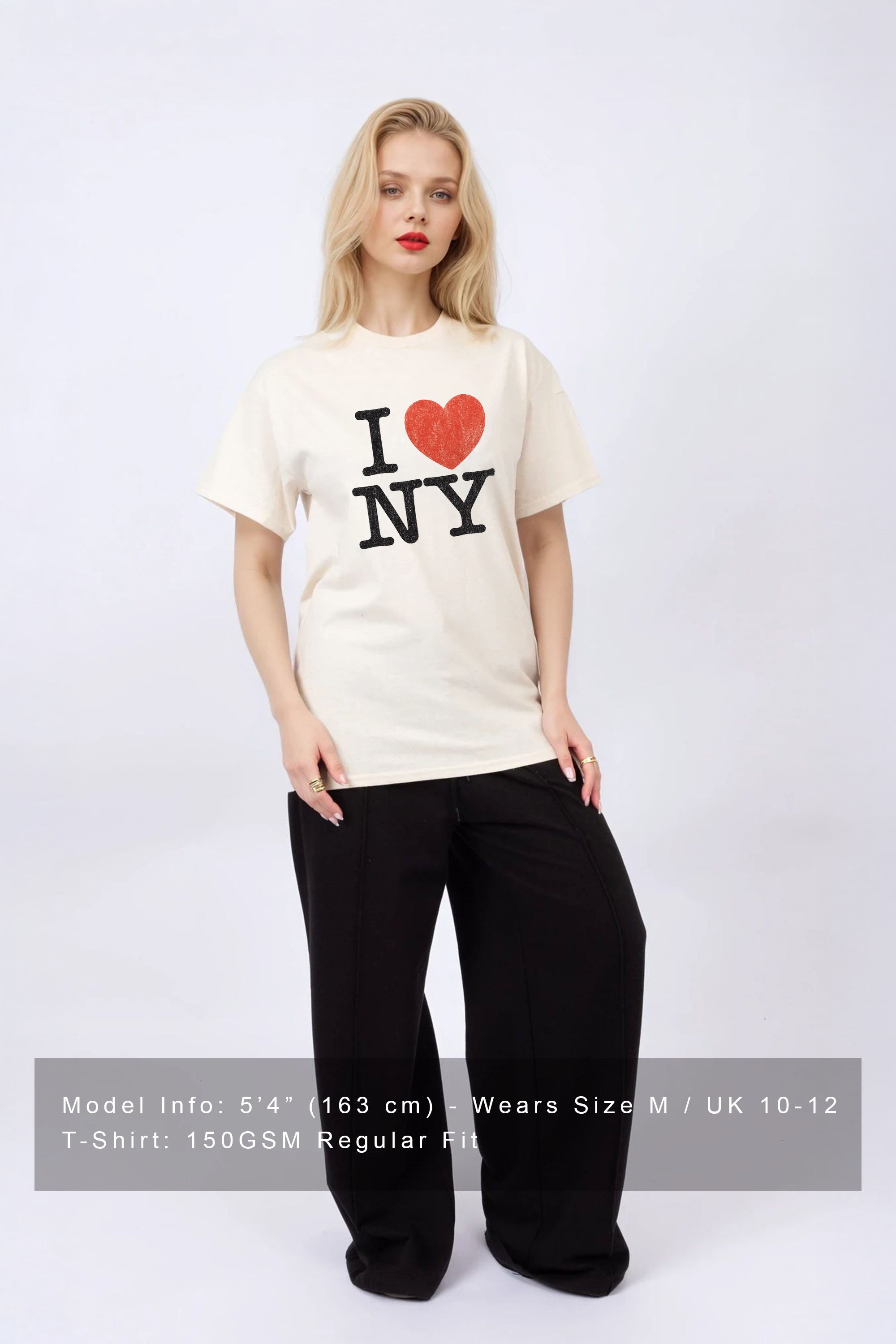 Regular Fit T-shirt in I love NY Print