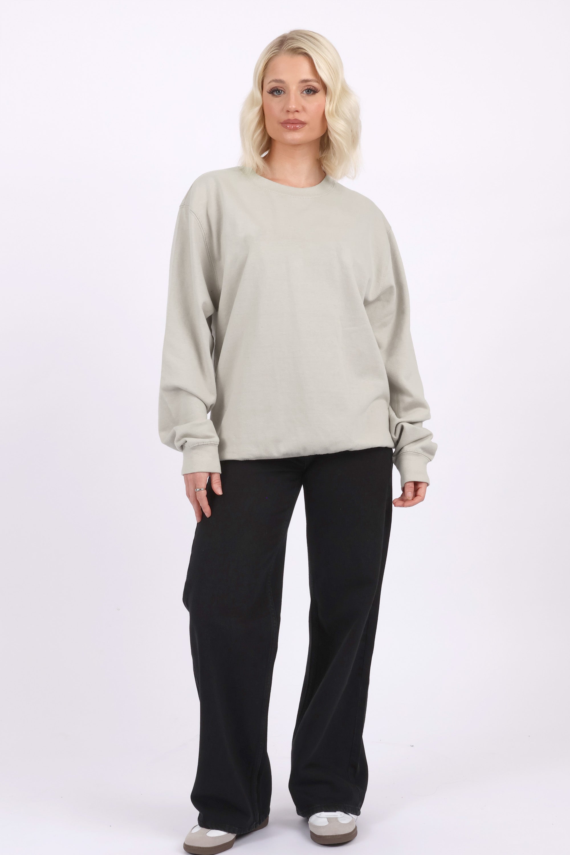 Unisex Crewneck Plain Sweatshirt