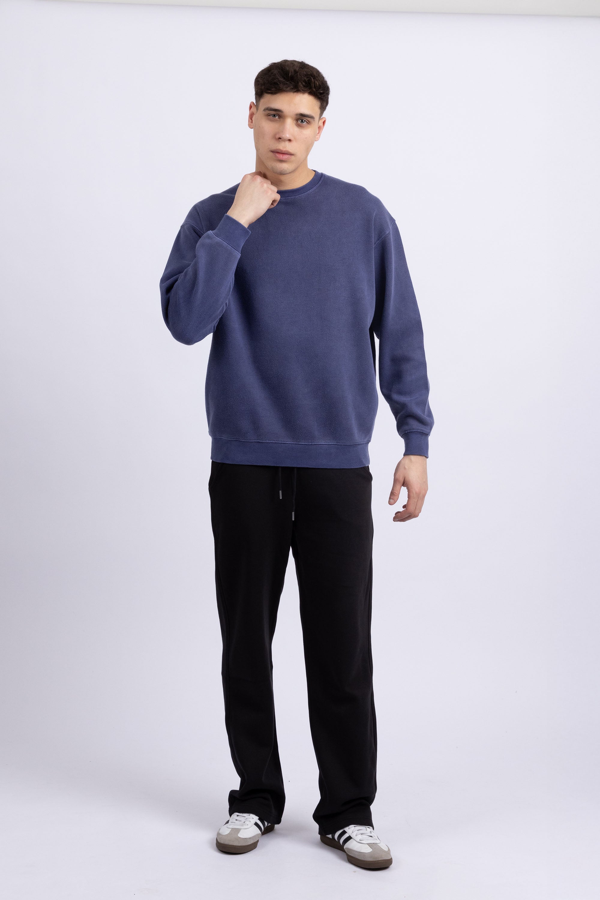 Unisex Acid Washed Plain Sweatshirt