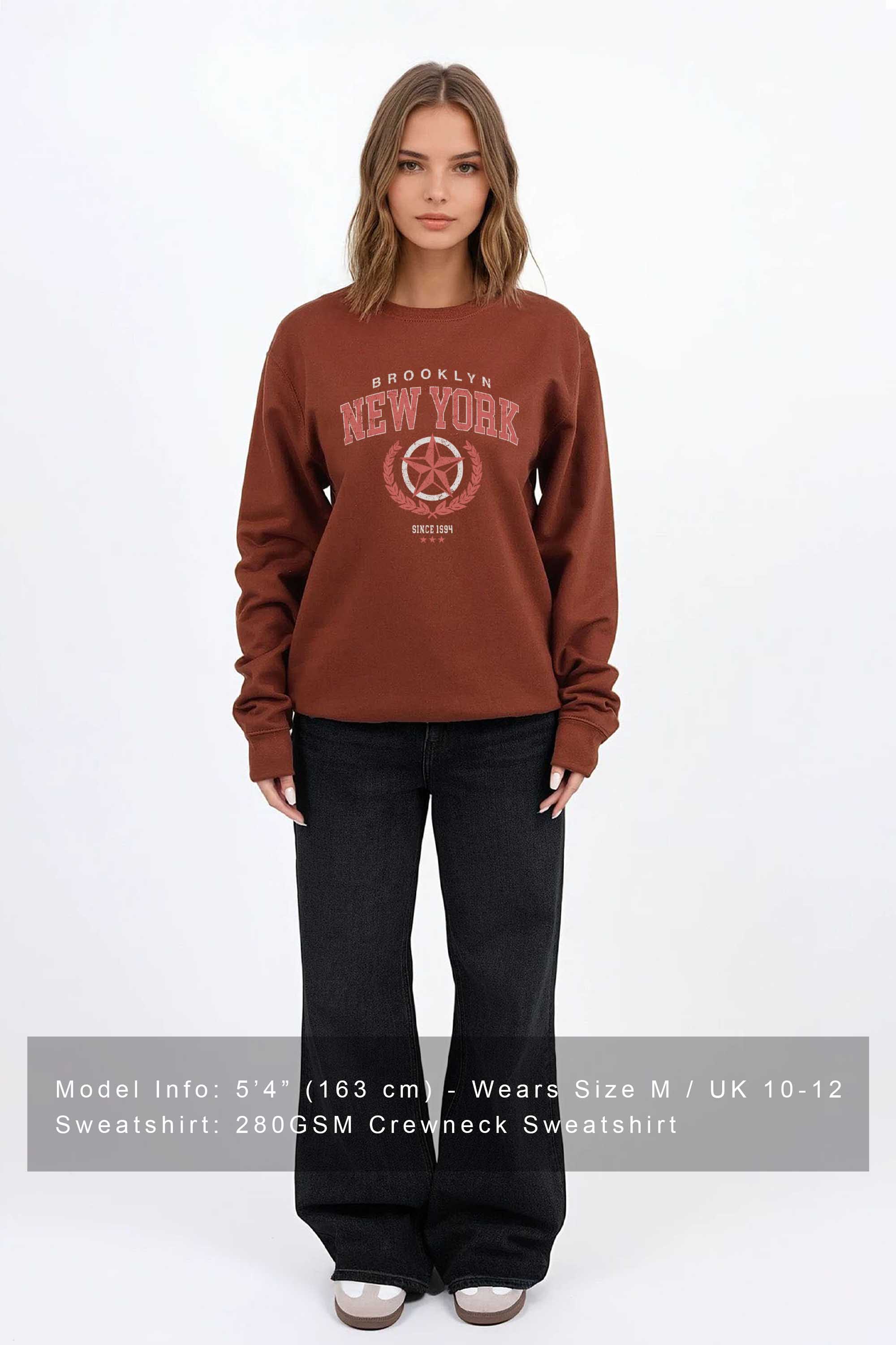 Brooklyn New York Graphic Printed Sweatshirt