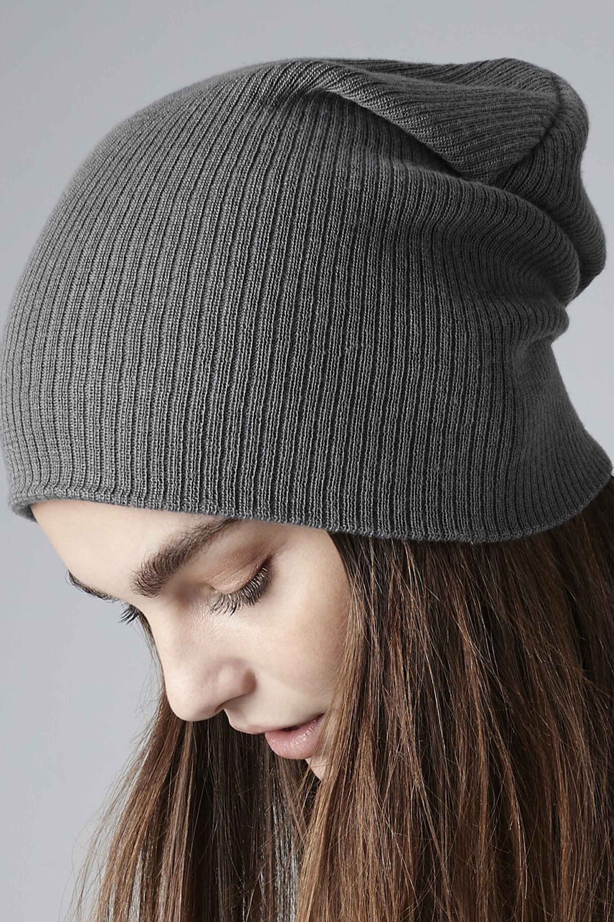 Plain Slouch Beanie Hat