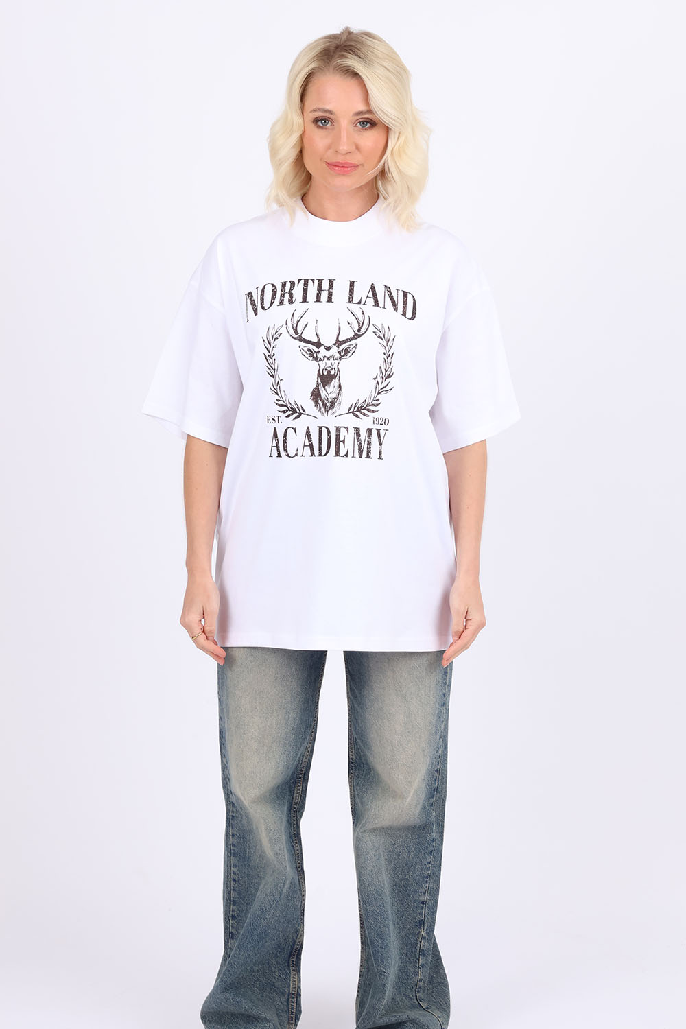 220GSM Oversize T-Shirt North Land Academy Print