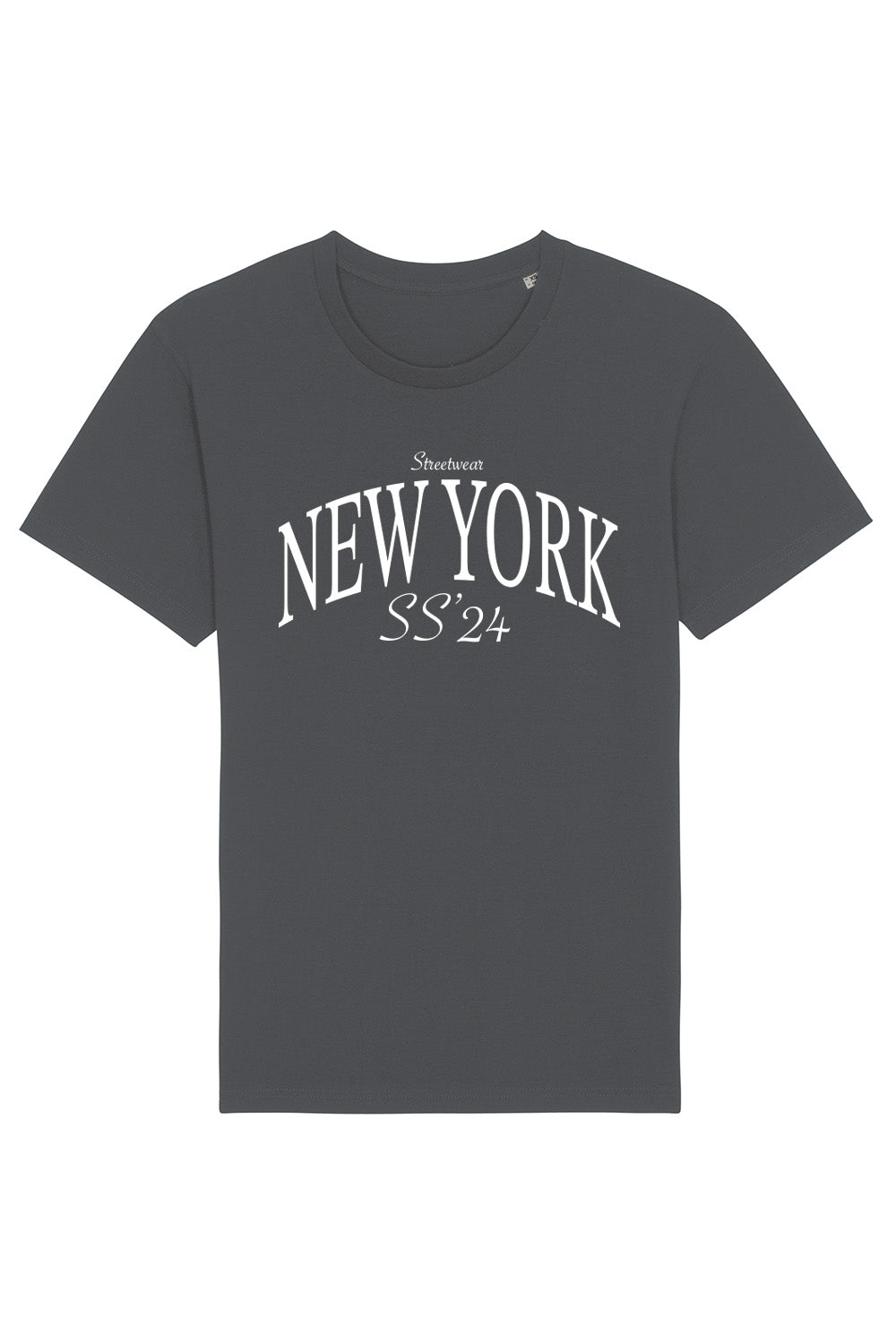 New York T Shirt in Charcoal Custom Packs Missi Clothing