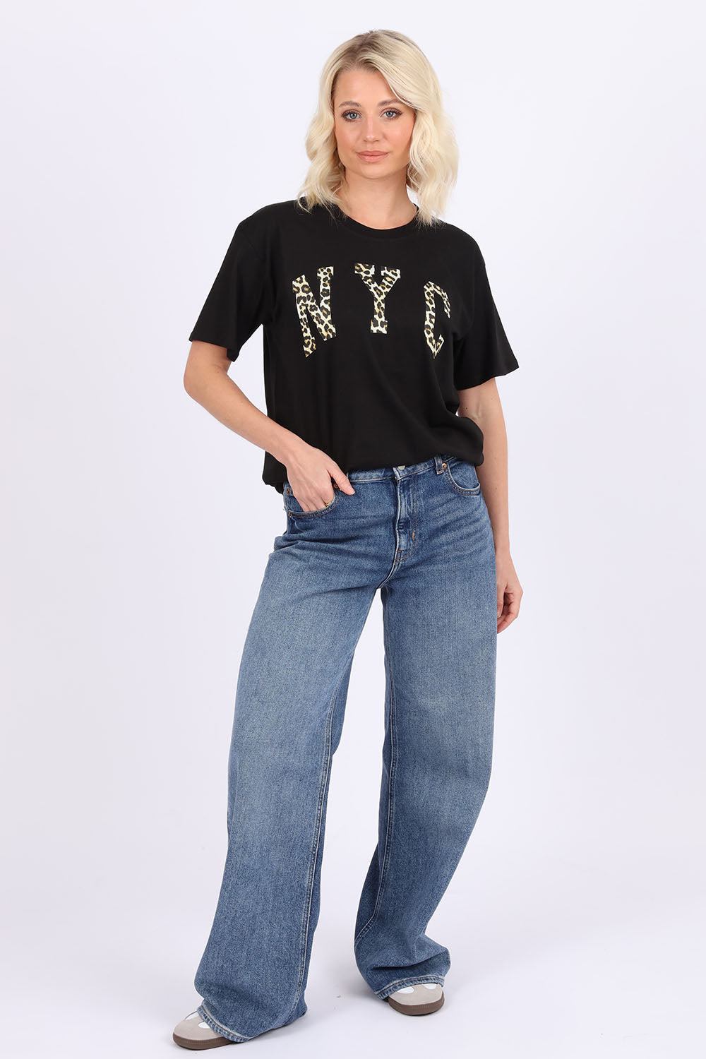 Leopard NYC Printed T-Shirt