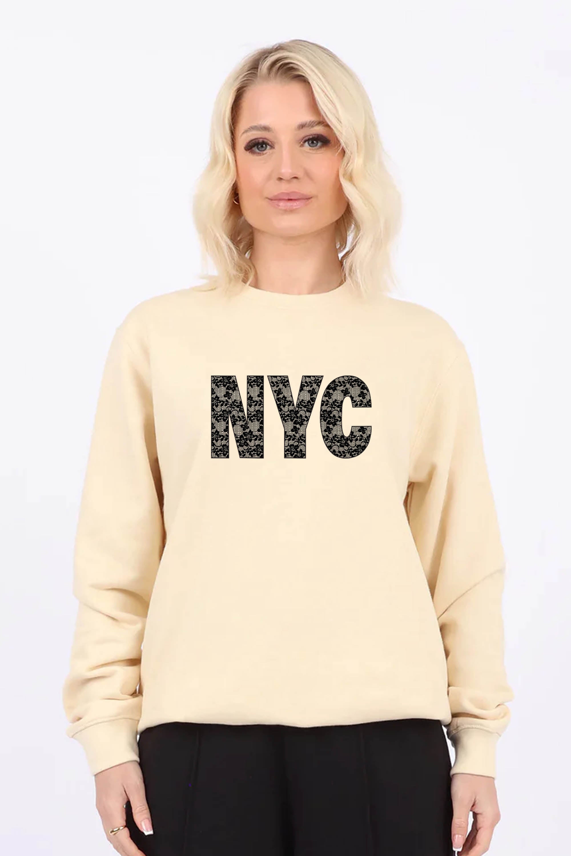 NYC Lace Printed Sweatshirts (Pack of 6)