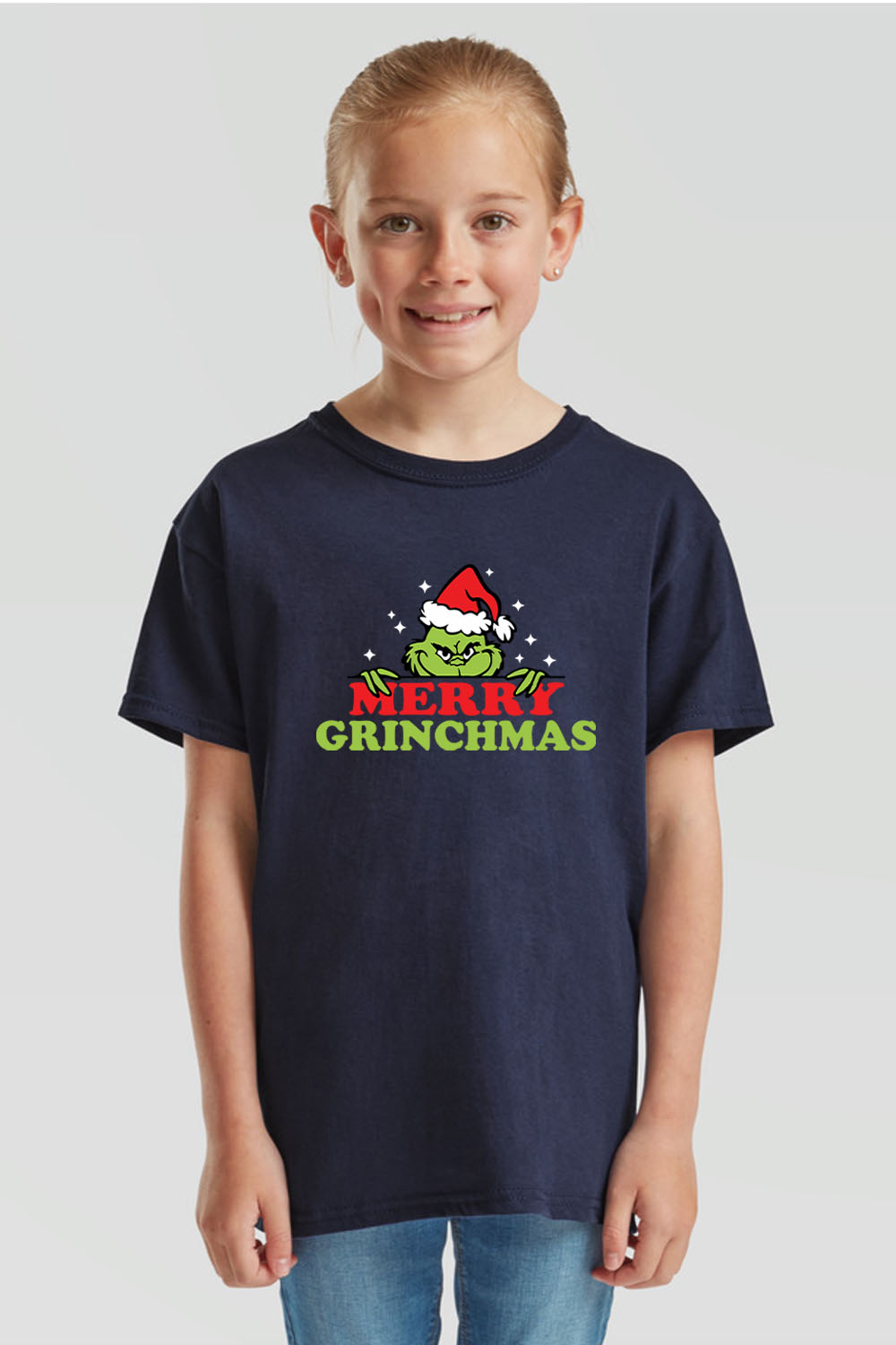 Kids Merry Grinchmas Christmas T-Shirt ( Pack of 5)