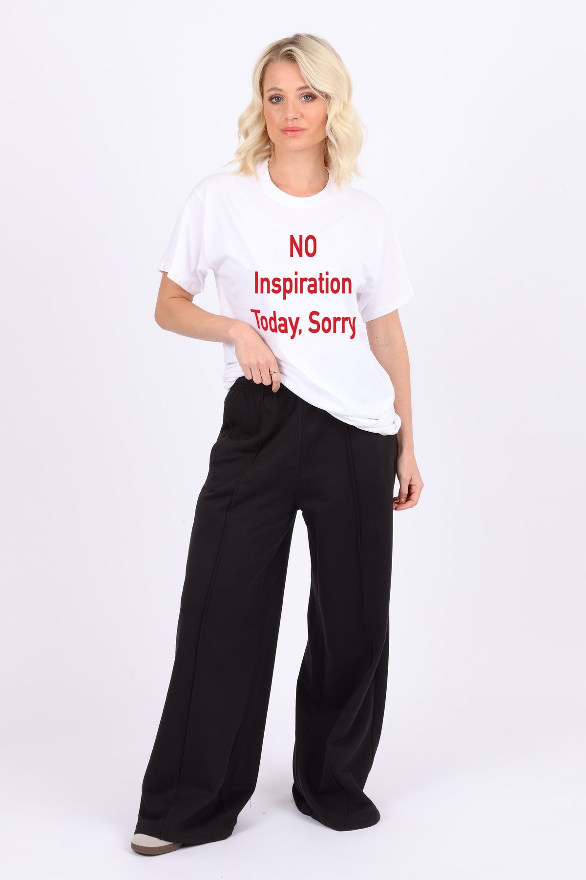 No Inspiration Today, Sorry Printed T-Shirt