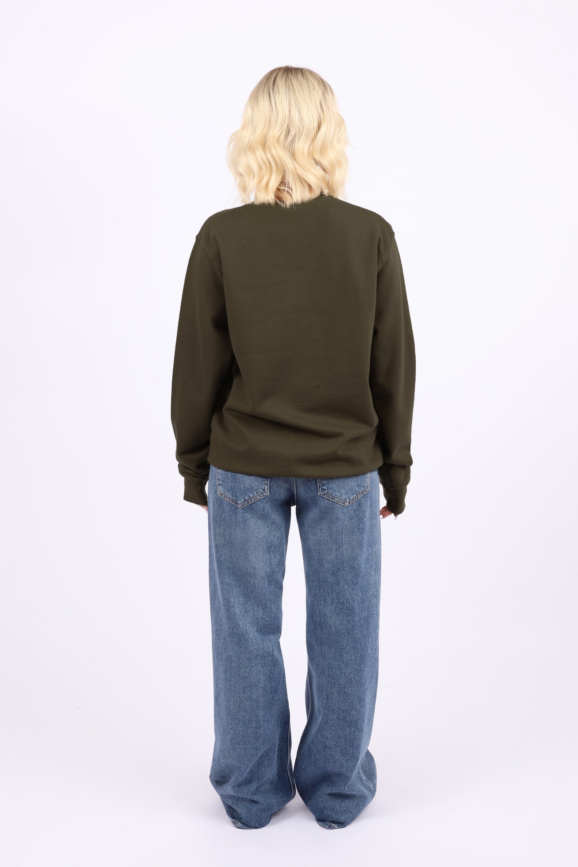 Unisex Crewneck Plain Sweatshirt