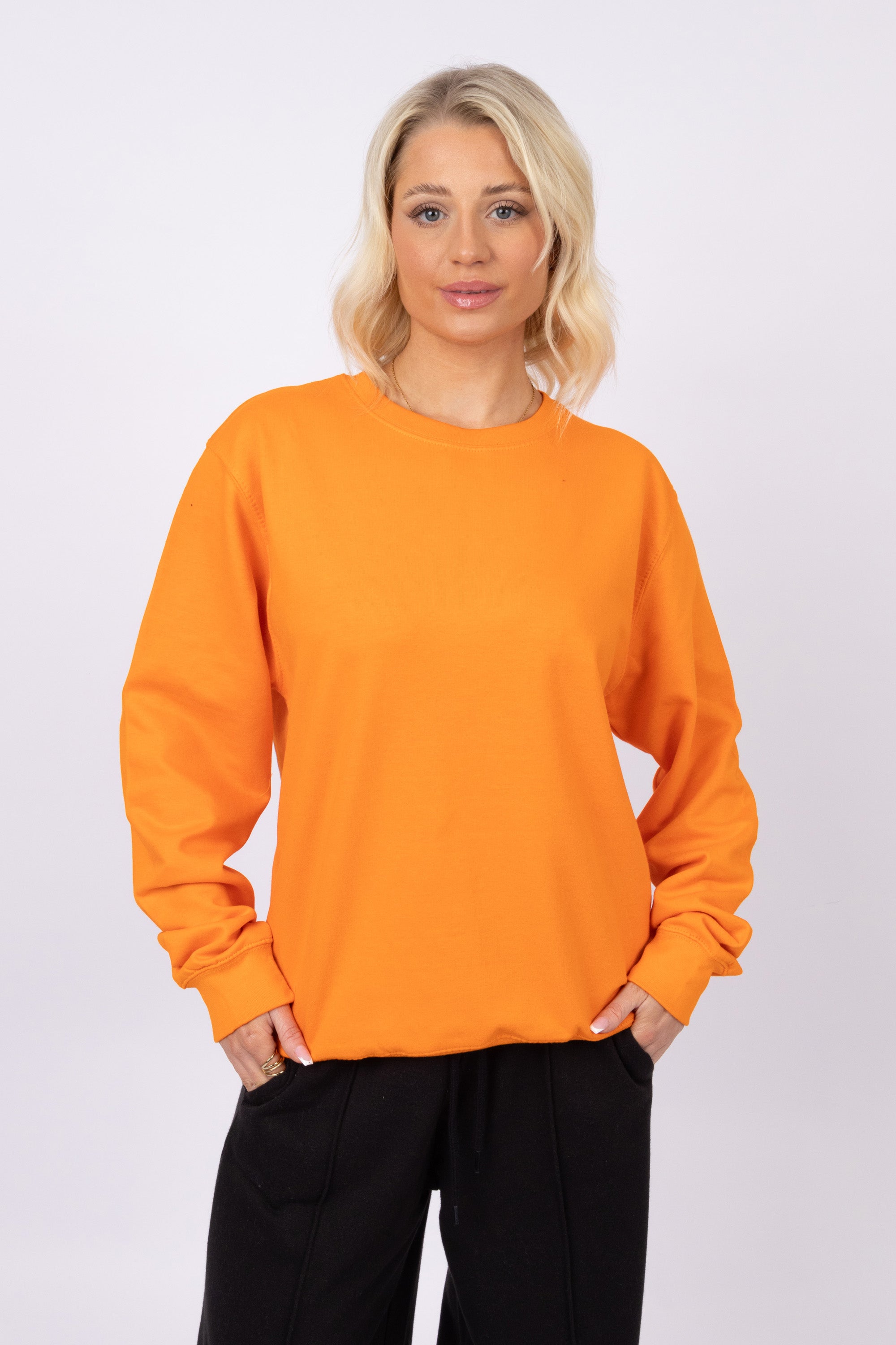 Unisex Crewneck Plain Sweatshirt