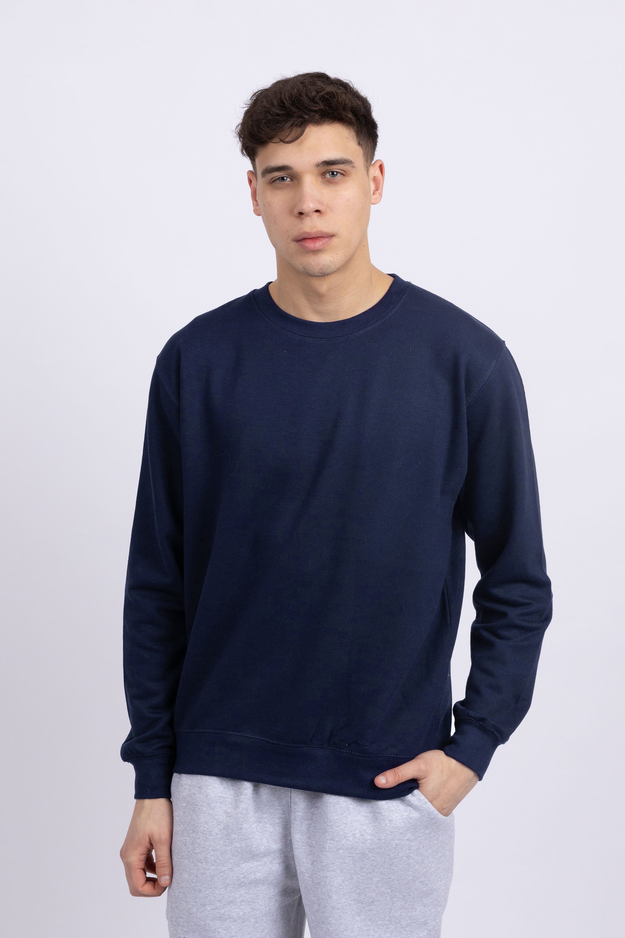 Unisex Crewneck Plain Sweatshirt