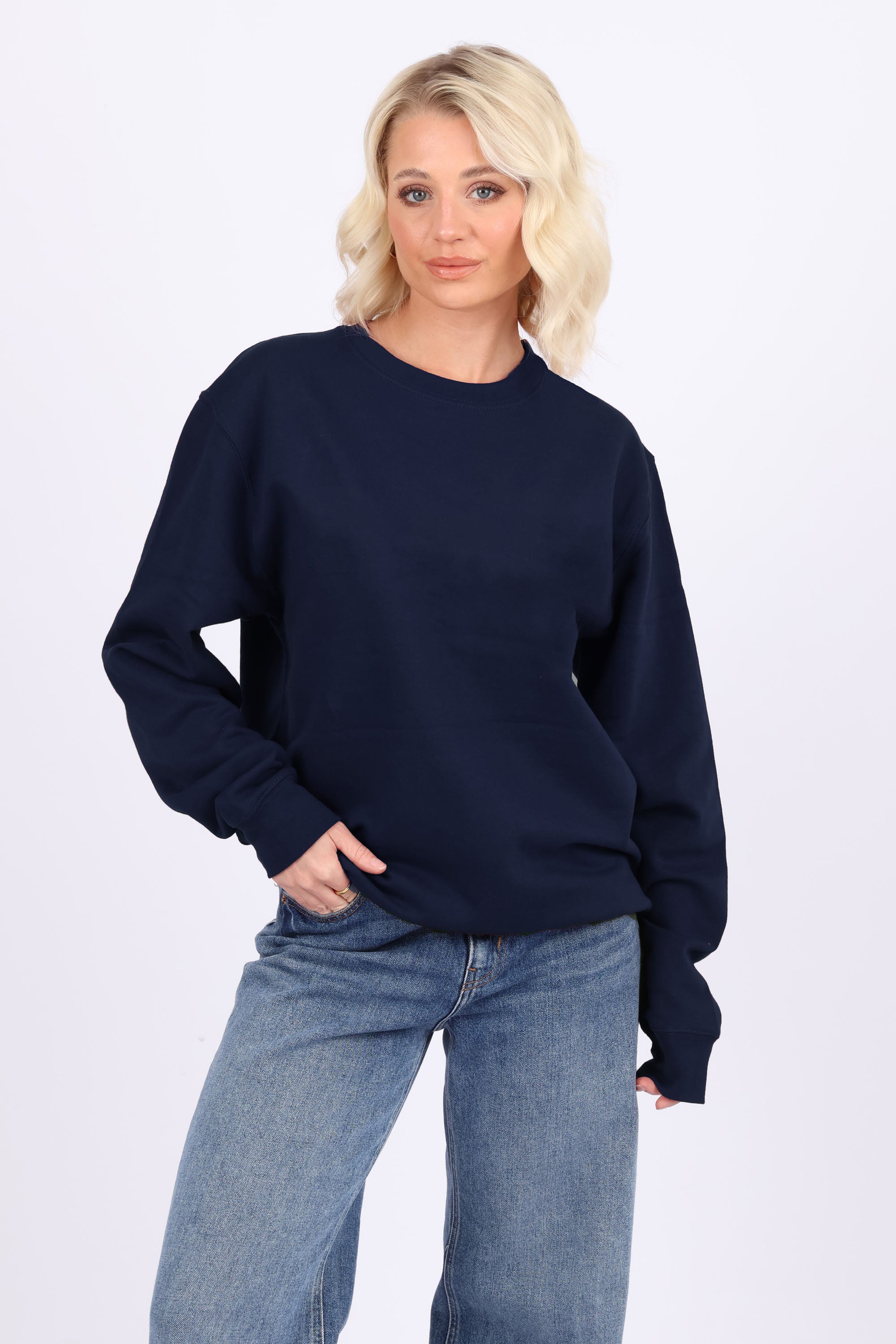 Unisex Crewneck Plain Sweatshirt