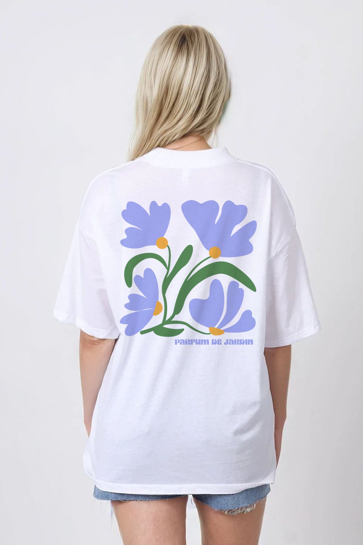 150GSM Oversized T-Shirt in Parfum De Jardin Floral Print