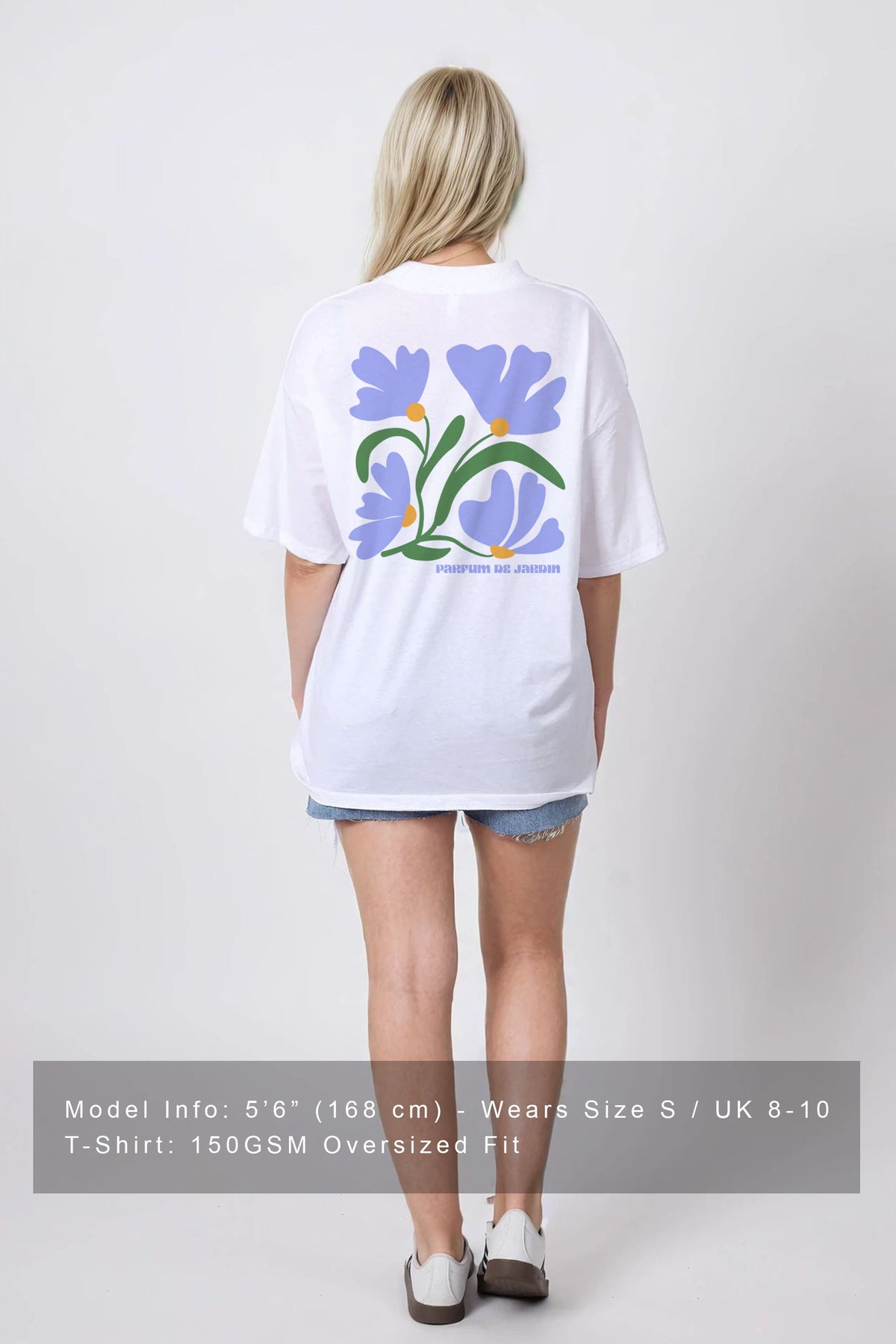 150GSM Oversized T-Shirt in Parfum De Jardin Floral Print
