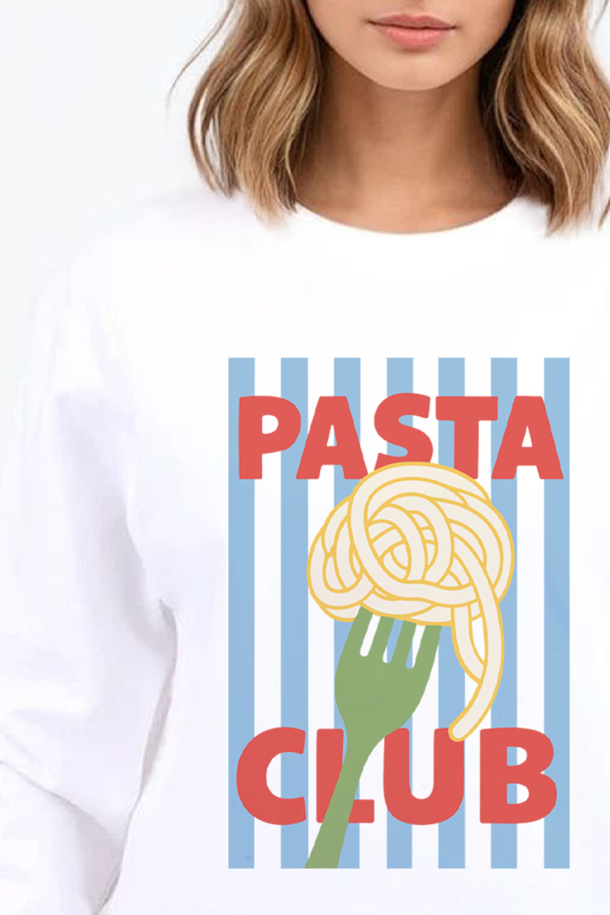 Pasta Club Printed Sweatshirt