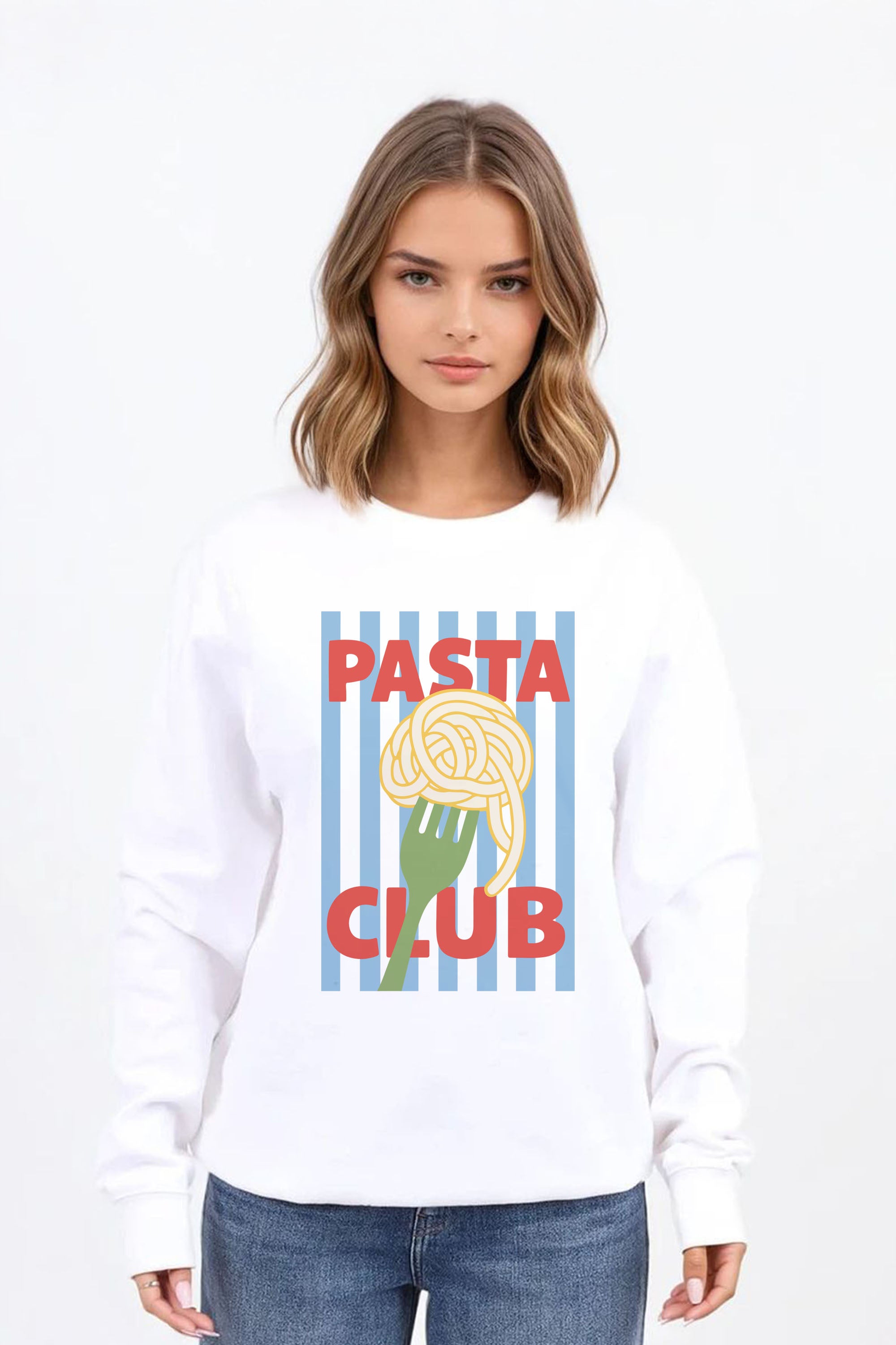Pasta Club Printed Sweatshirt