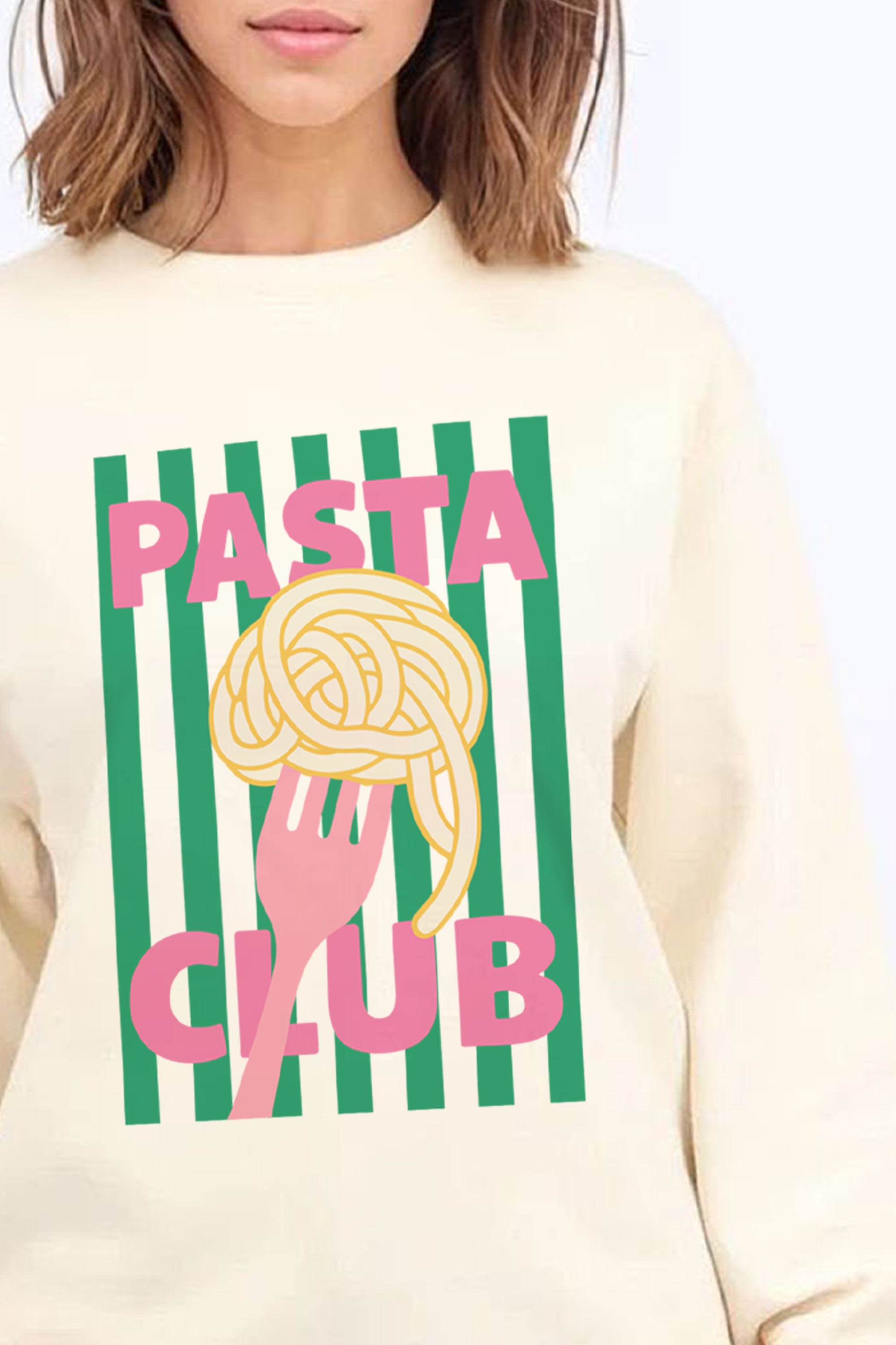 Pasta Club Printed Sweatshirt