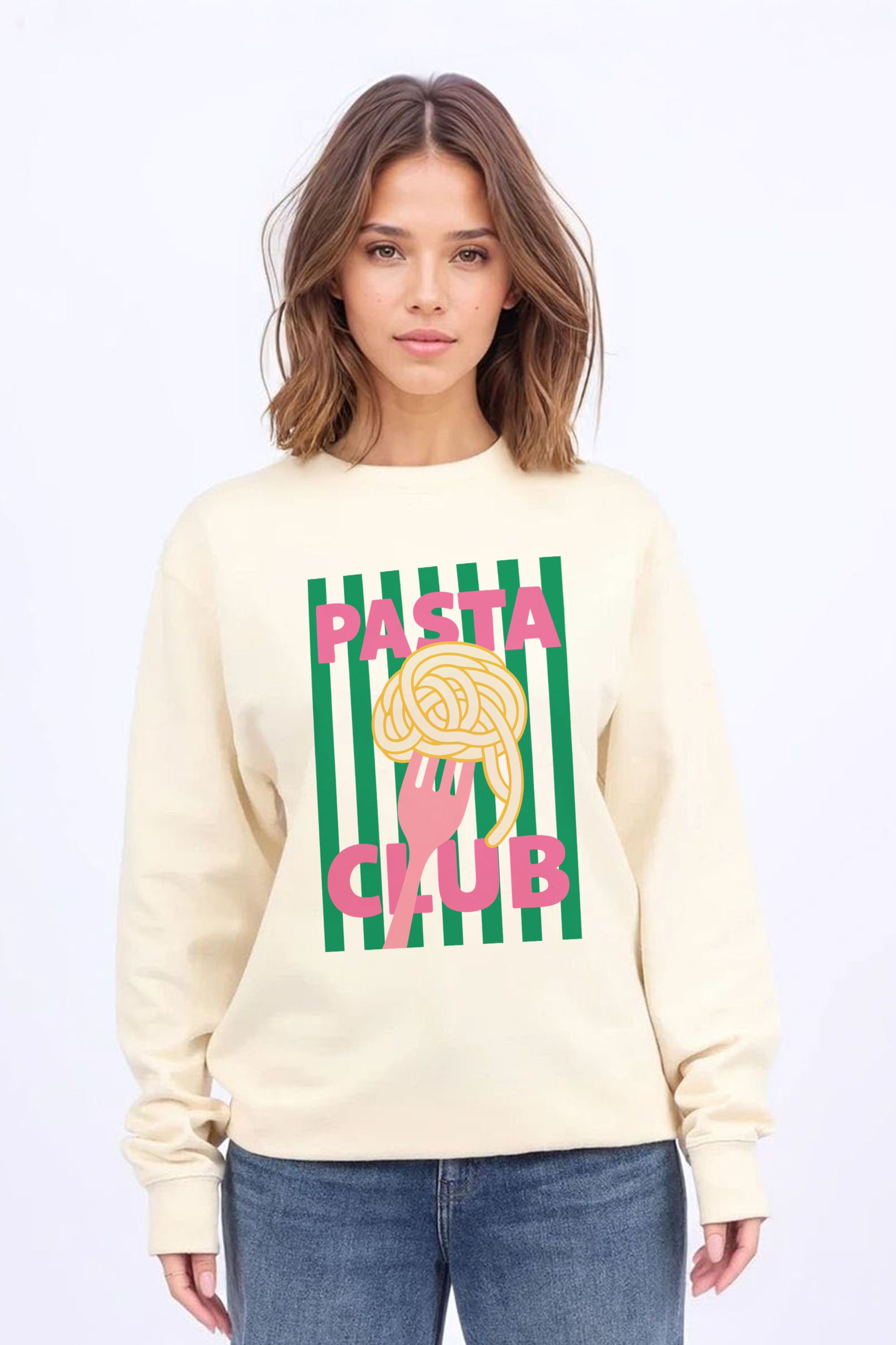 Pasta Club Printed Sweatshirt