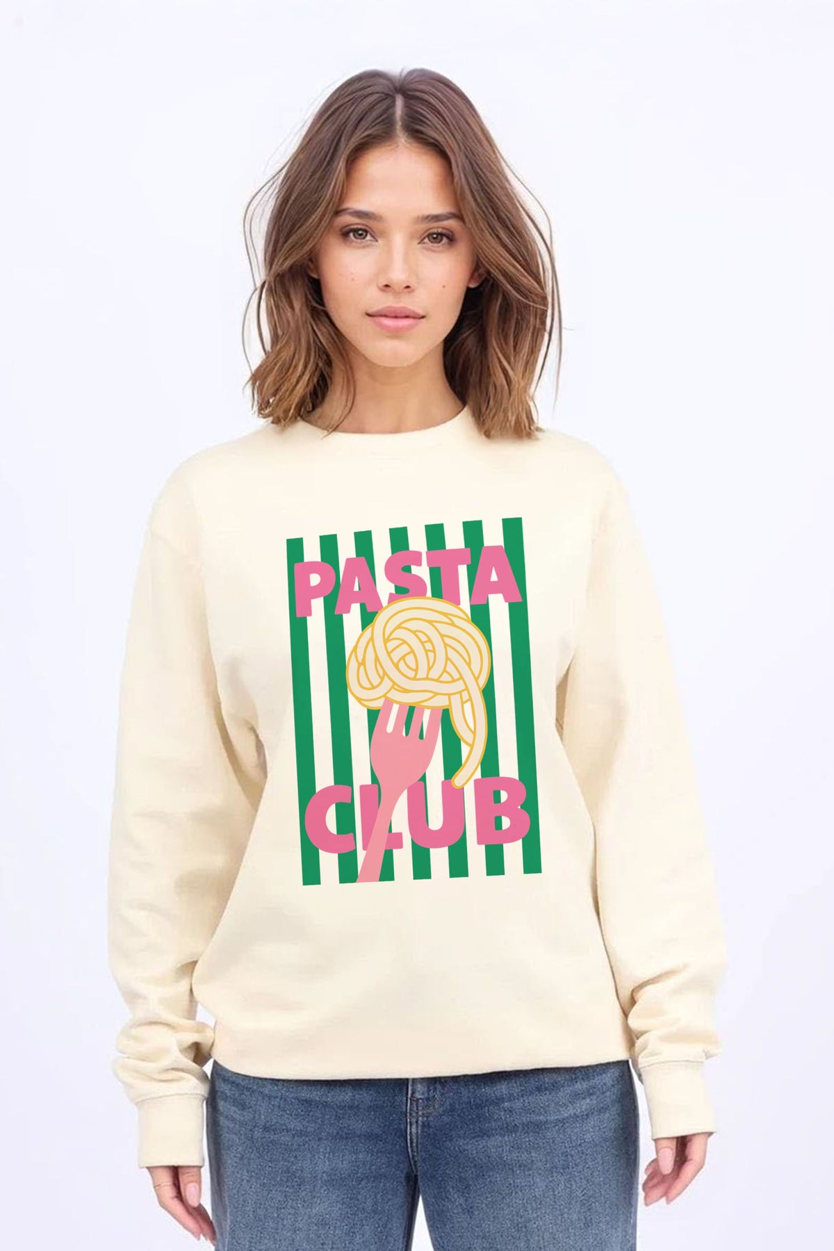 Pasta Club Printed Sweatshirt