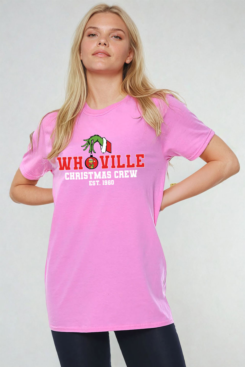 Whoville Christmas Crew Printed T-Shirt