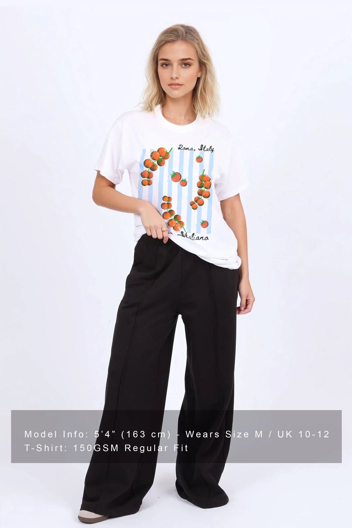 Regular Fit T-shirt in Tomatoes Italiano Print
