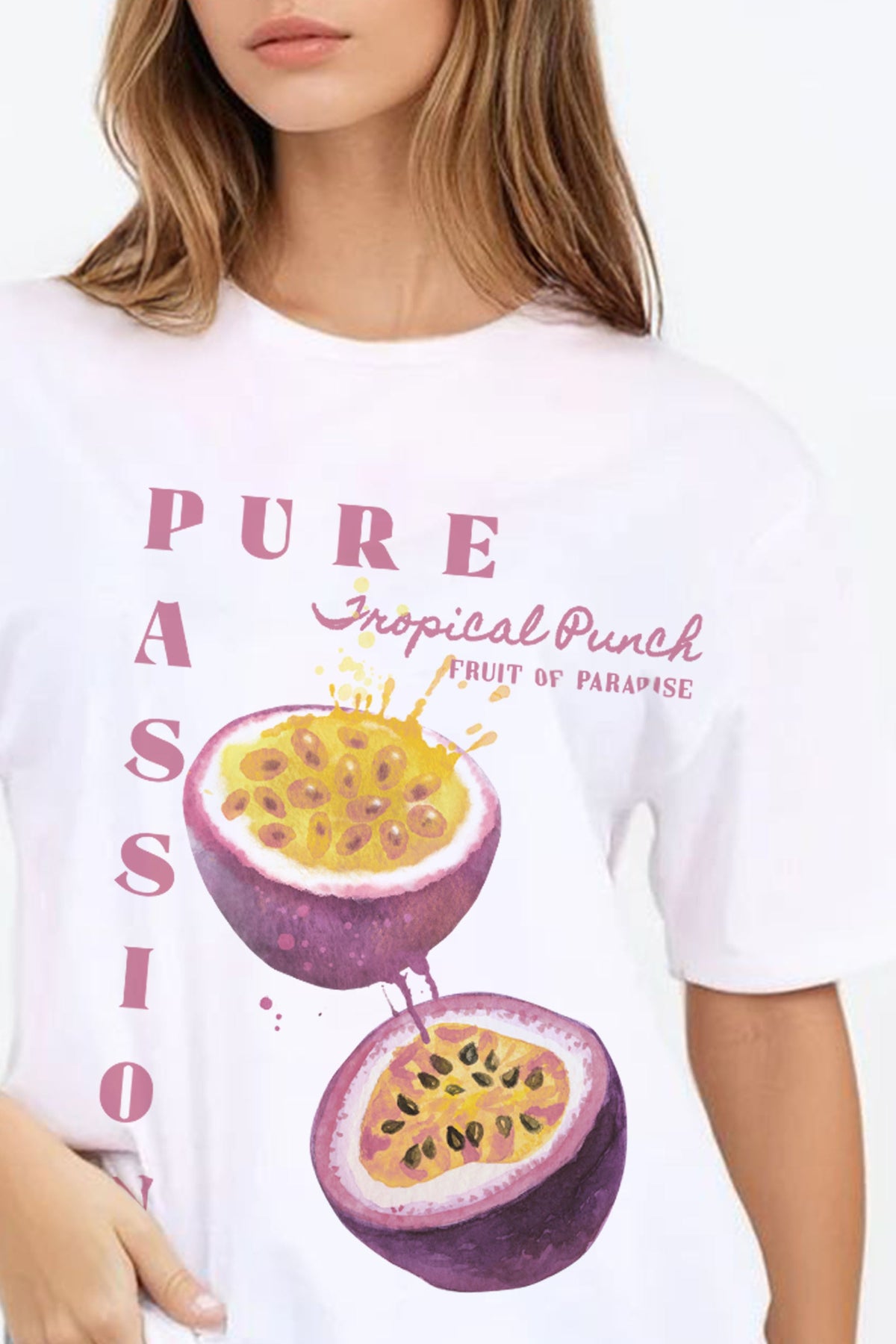 Regular Fit T-shirt in Pure Passion fruit Print