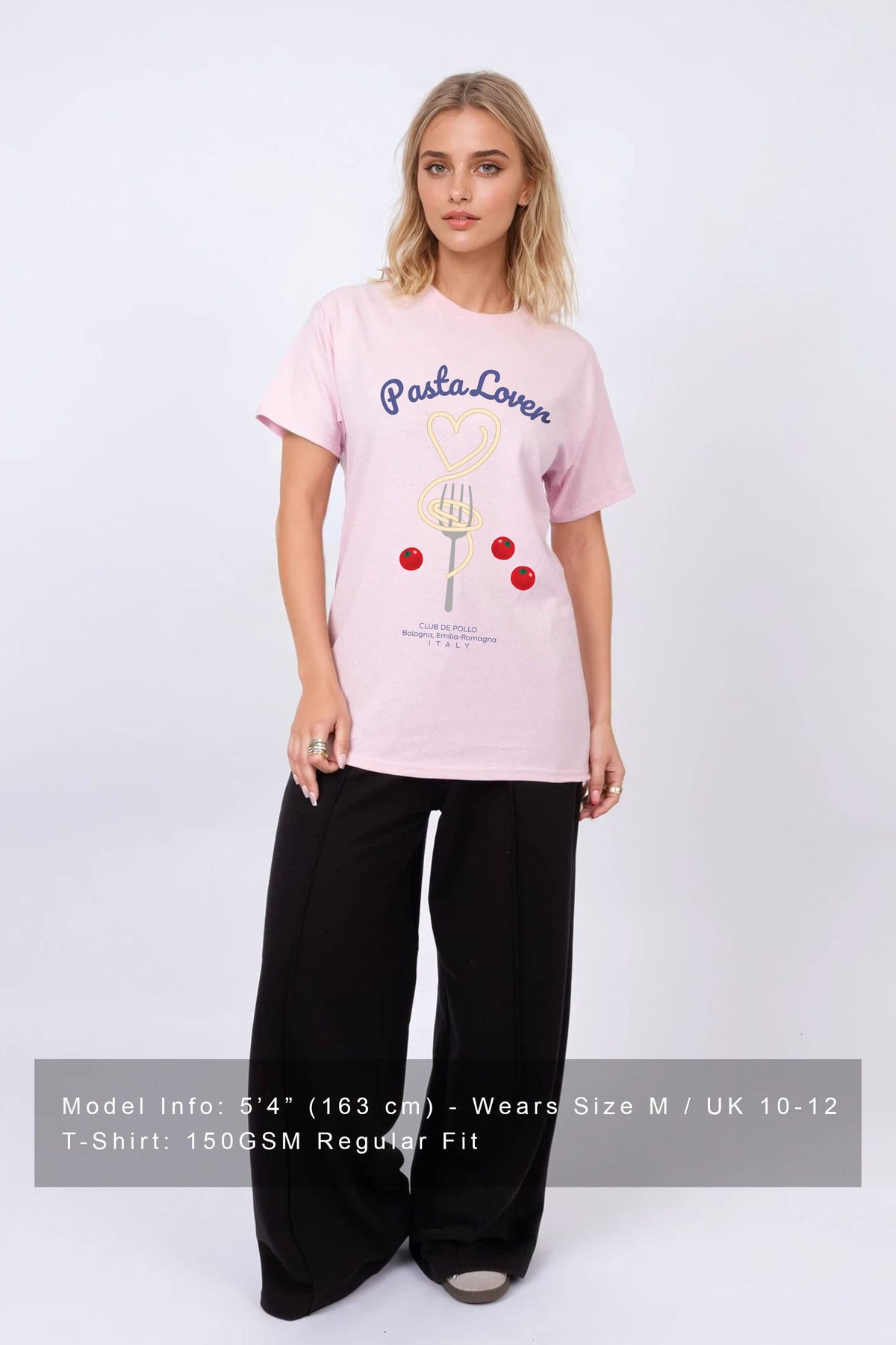 Regular Fit T-Shirt in Pasta Lover Print