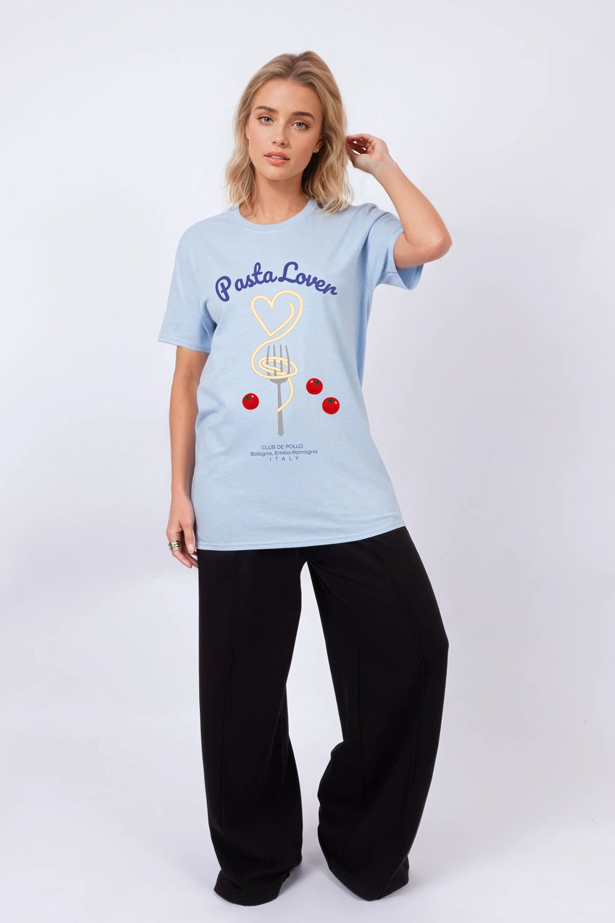 Regular Fit T-Shirt in Pasta Lover Print