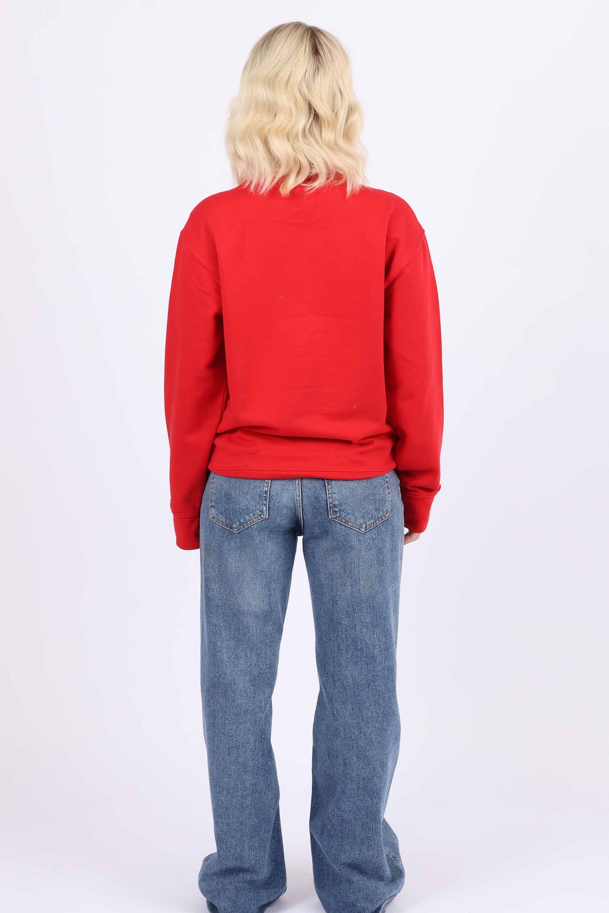 Basic Crew Neck Sweatshirt in Love Print