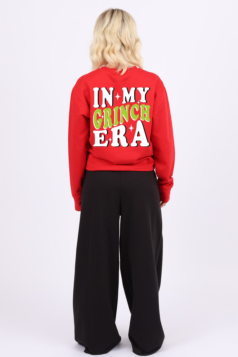 In My Grinch Era Printed Christmas Jumper (Pack of 4)