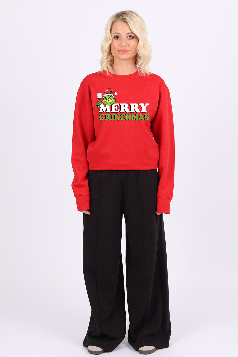 Merry Grinchmas Printed Christmas Jumper (Pack of 4)