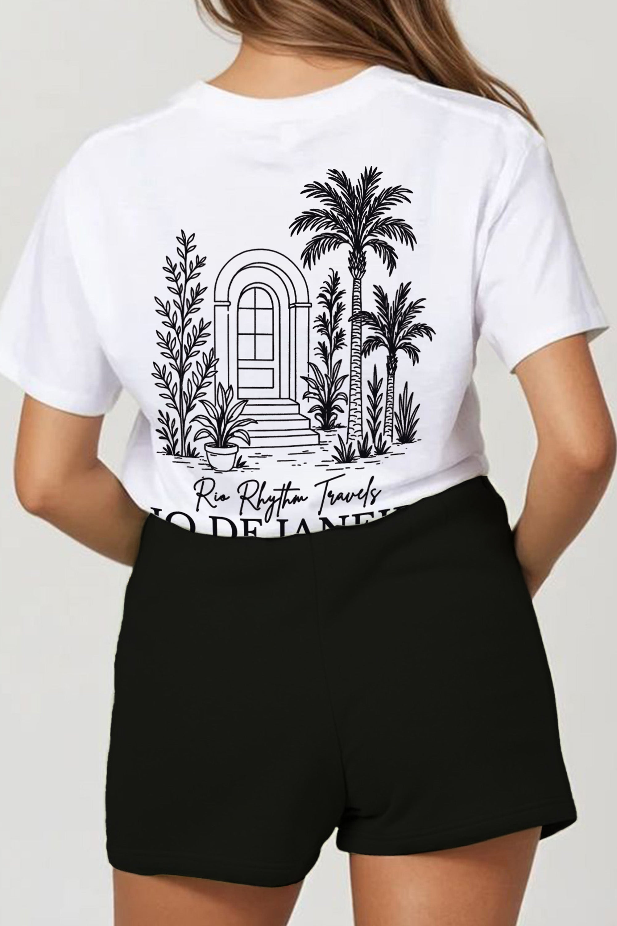 Regular Fit T-shirt & Short Set In Rio De Janeiro Print (Pack of 4 sets)